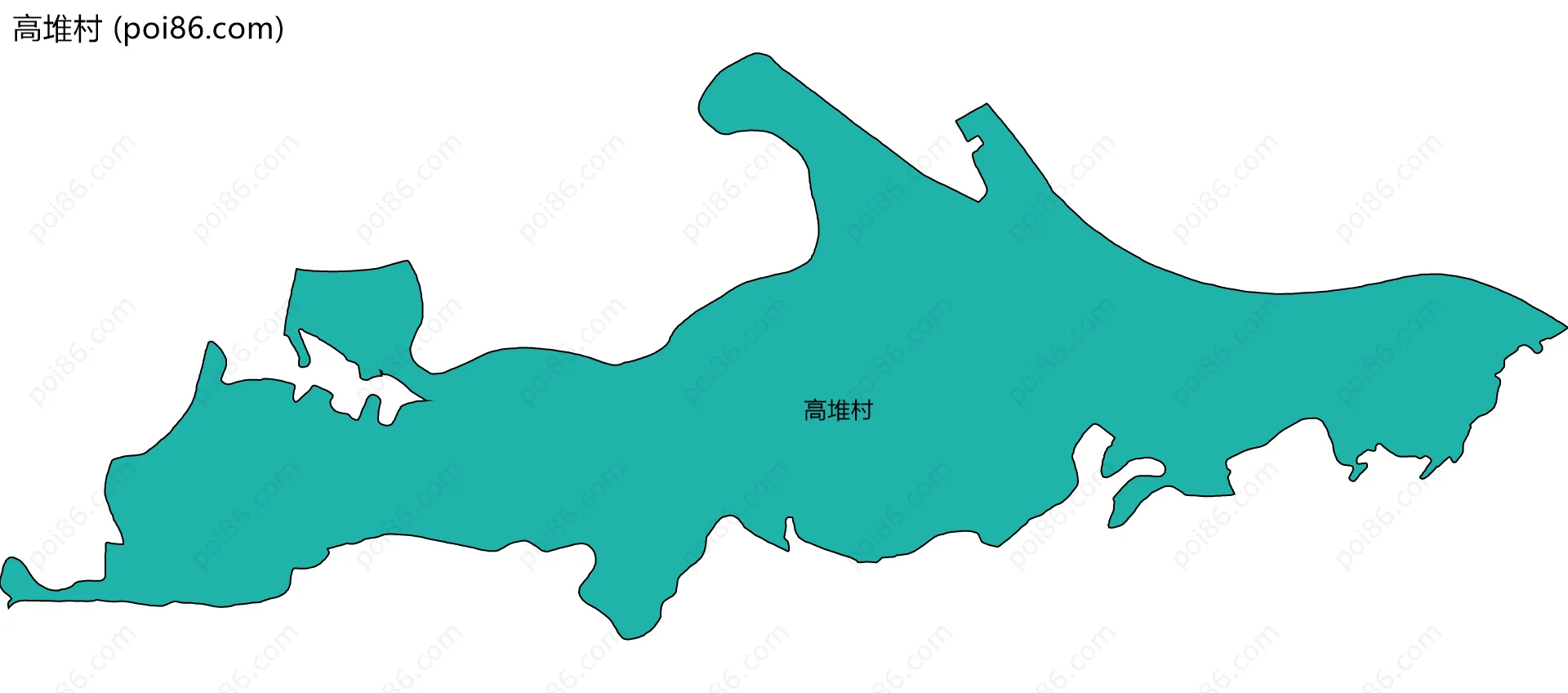 高堆村边界地图