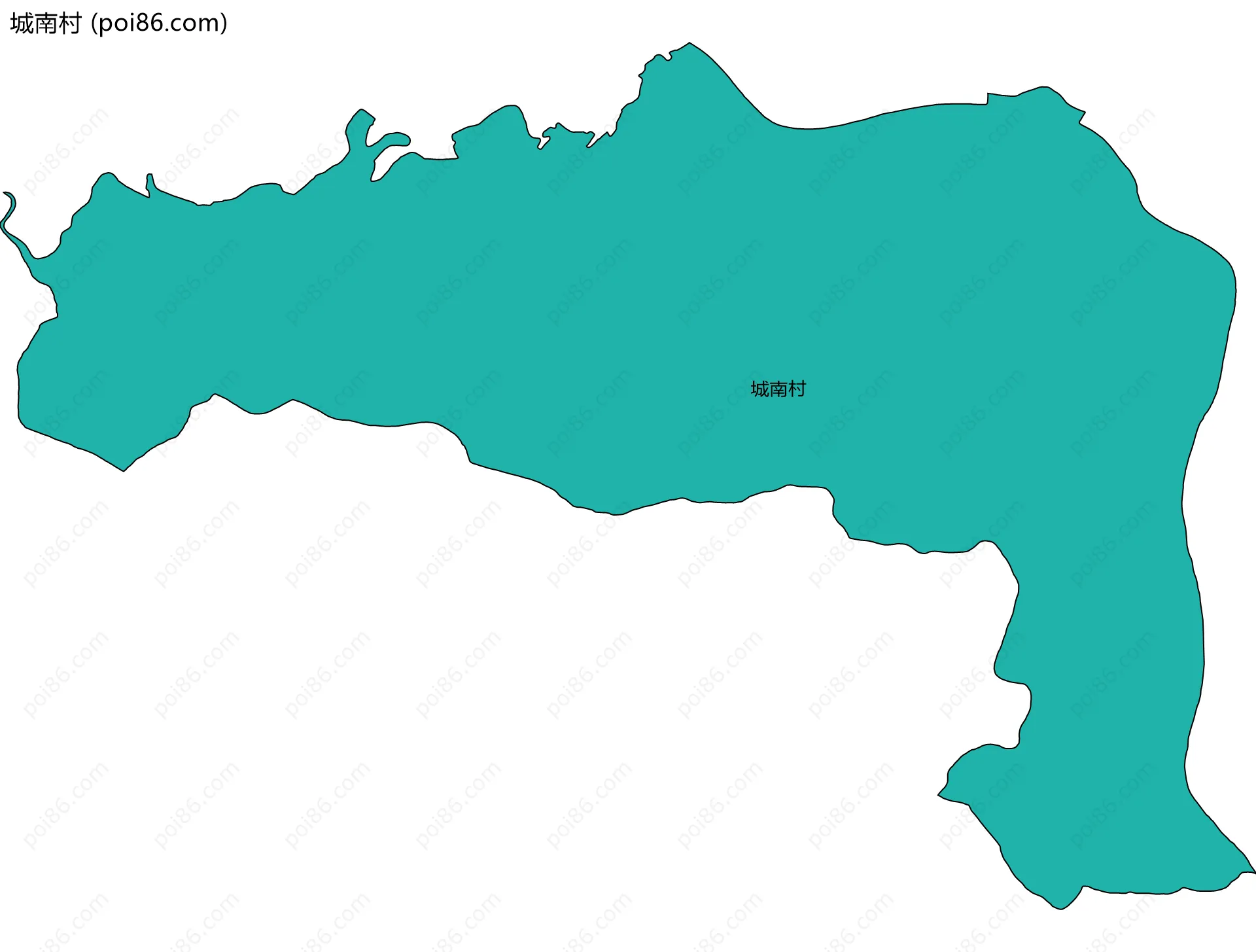 城南村边界地图