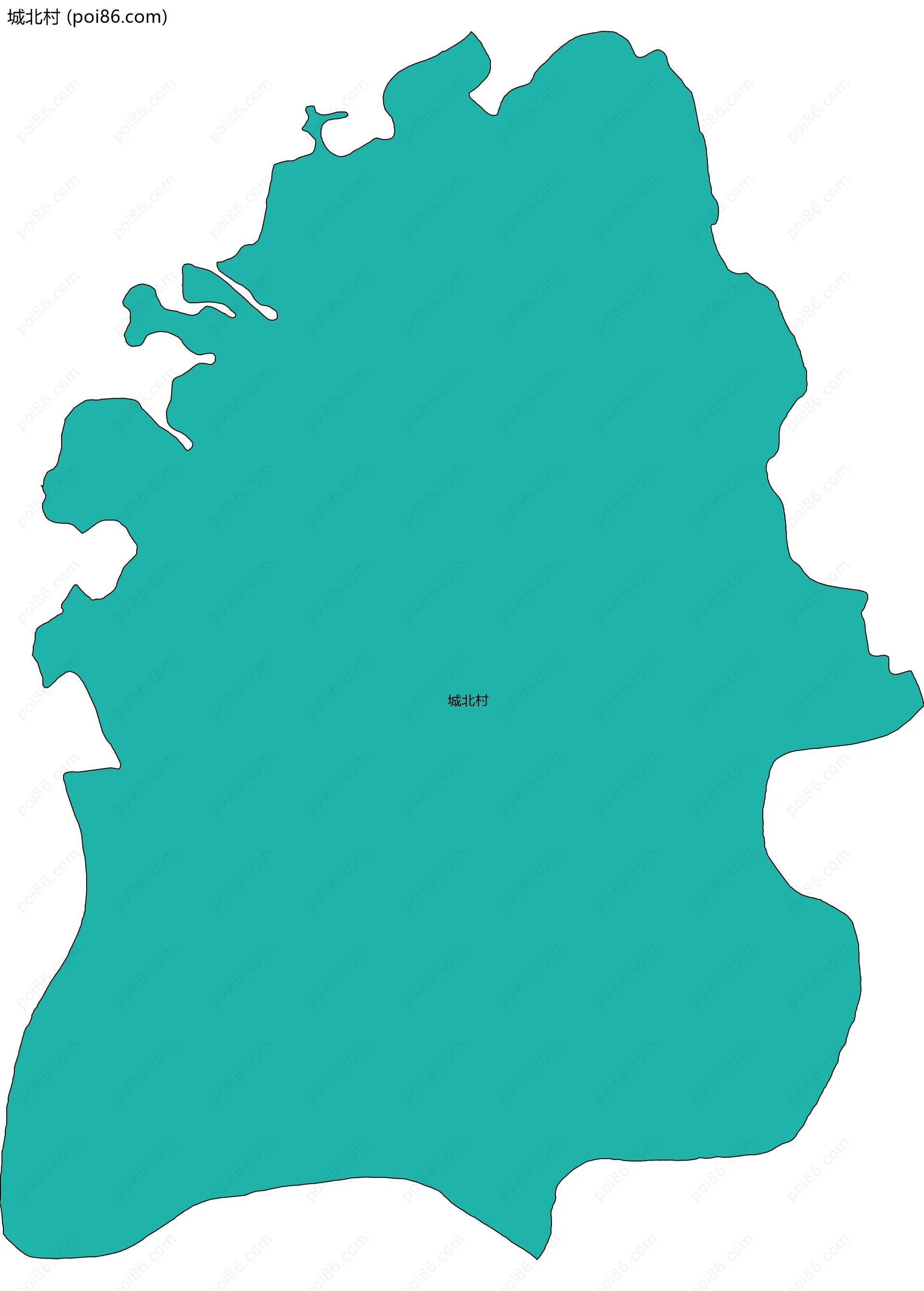 城北村边界地图