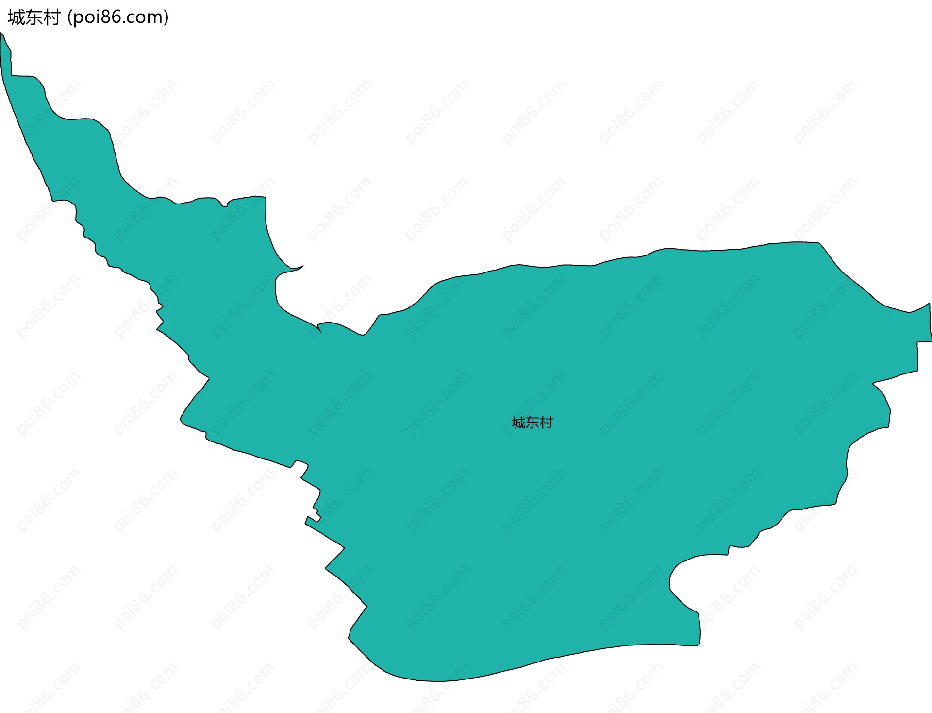 城东村边界地图