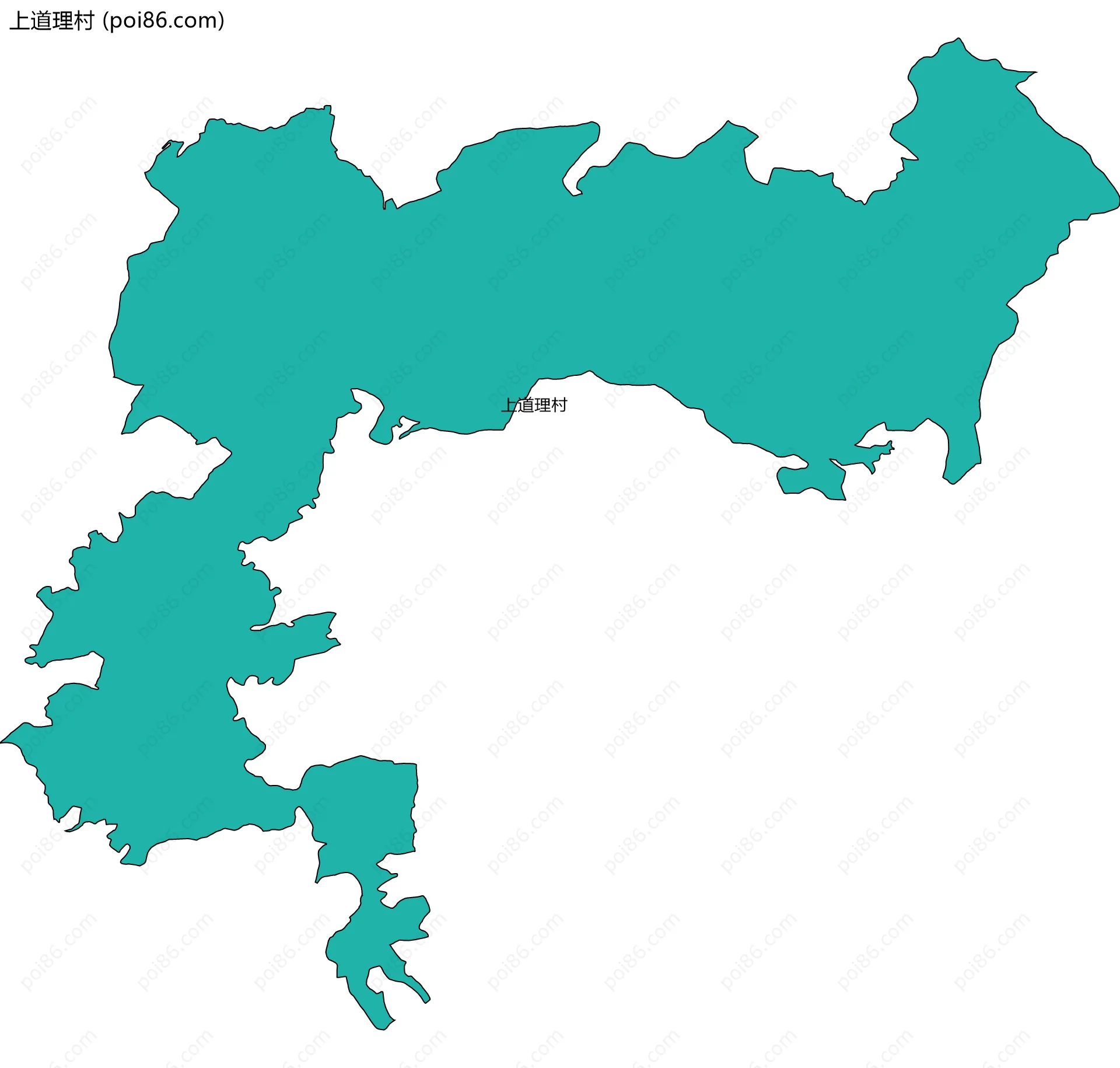 上道理村边界地图