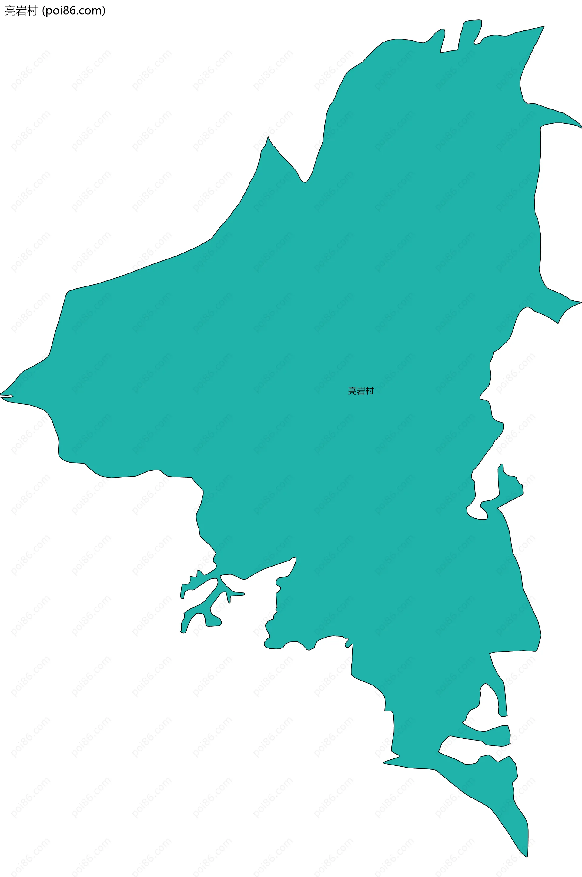 亮岩村边界地图