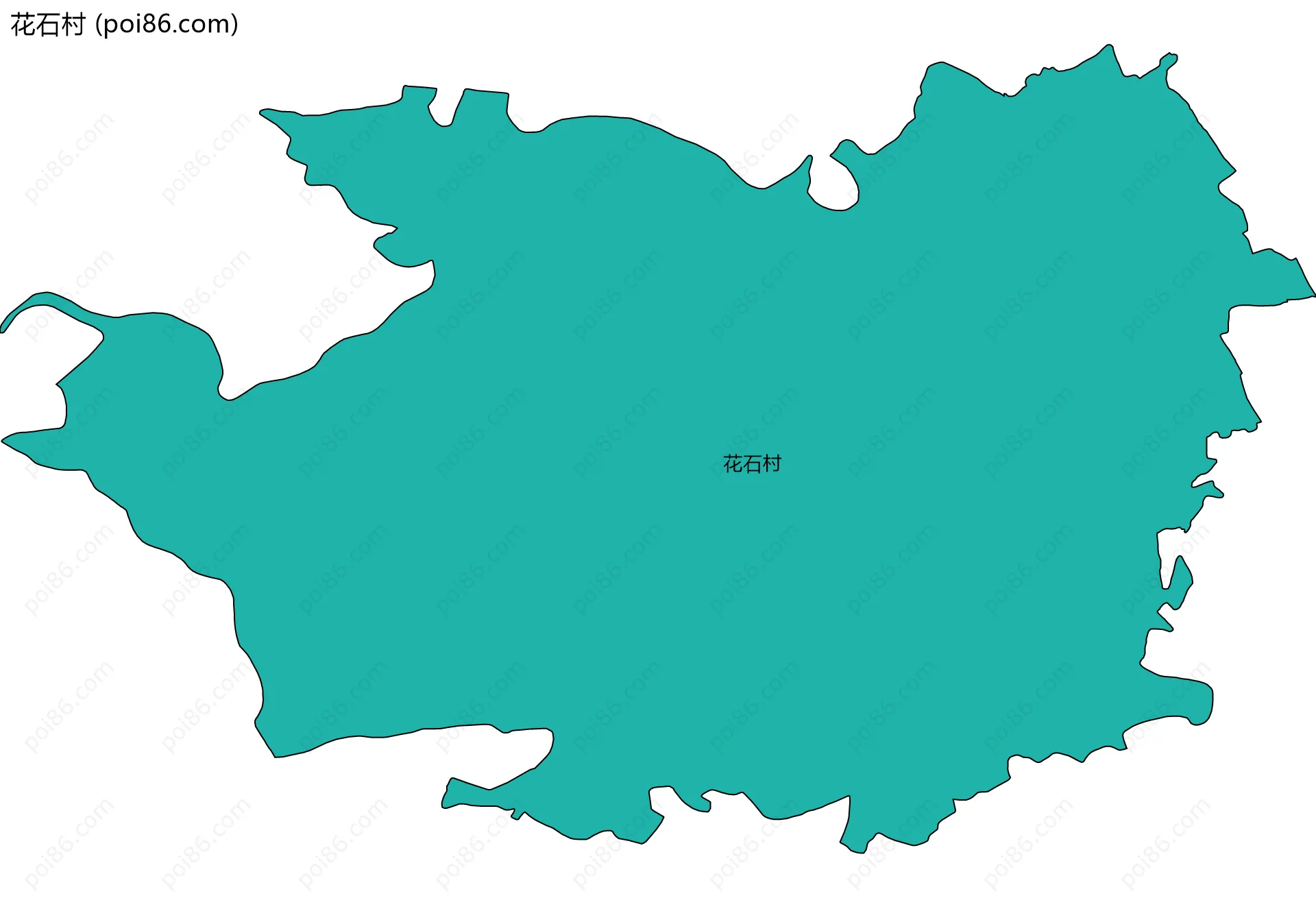 花石村边界地图