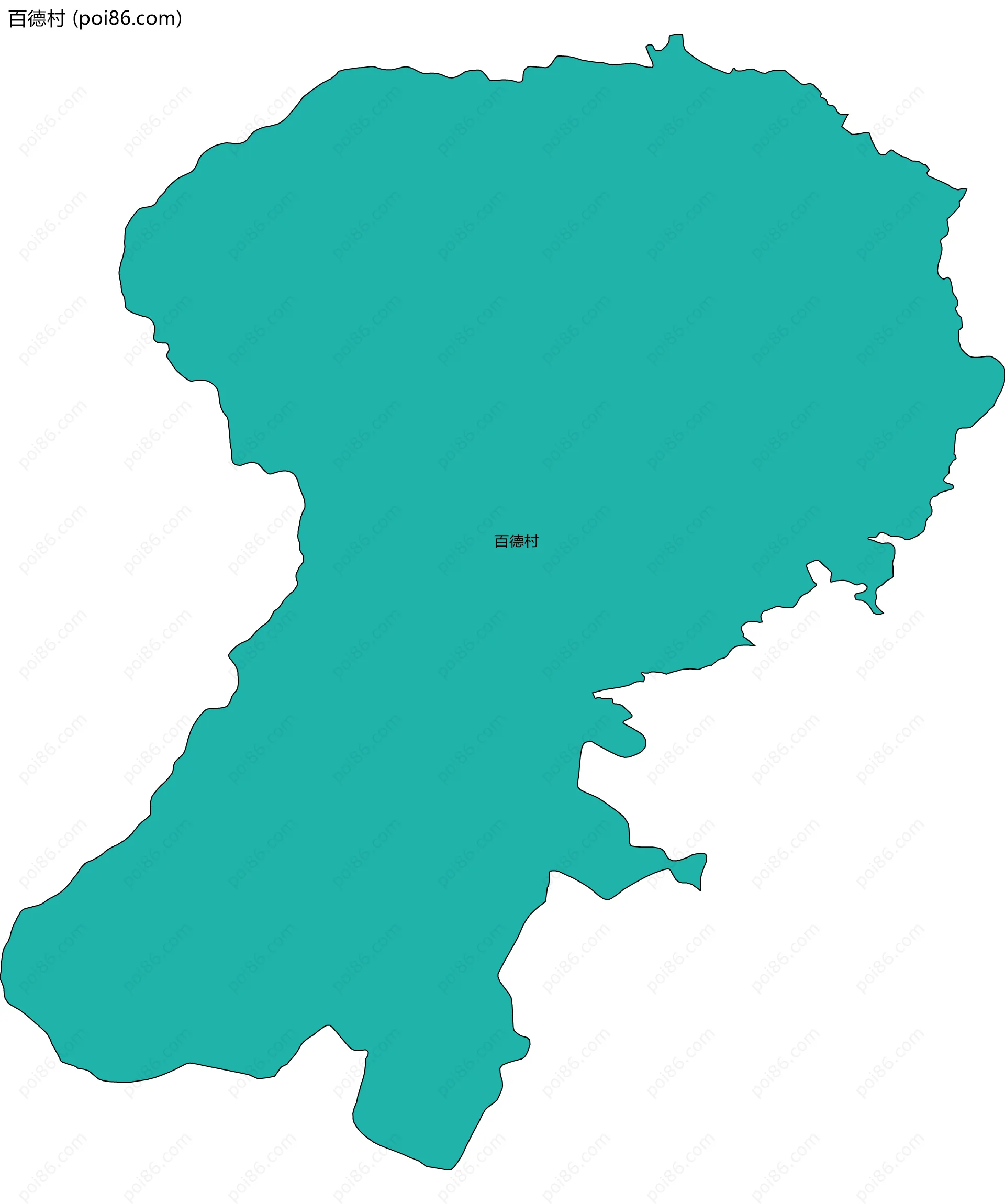 百德村边界地图