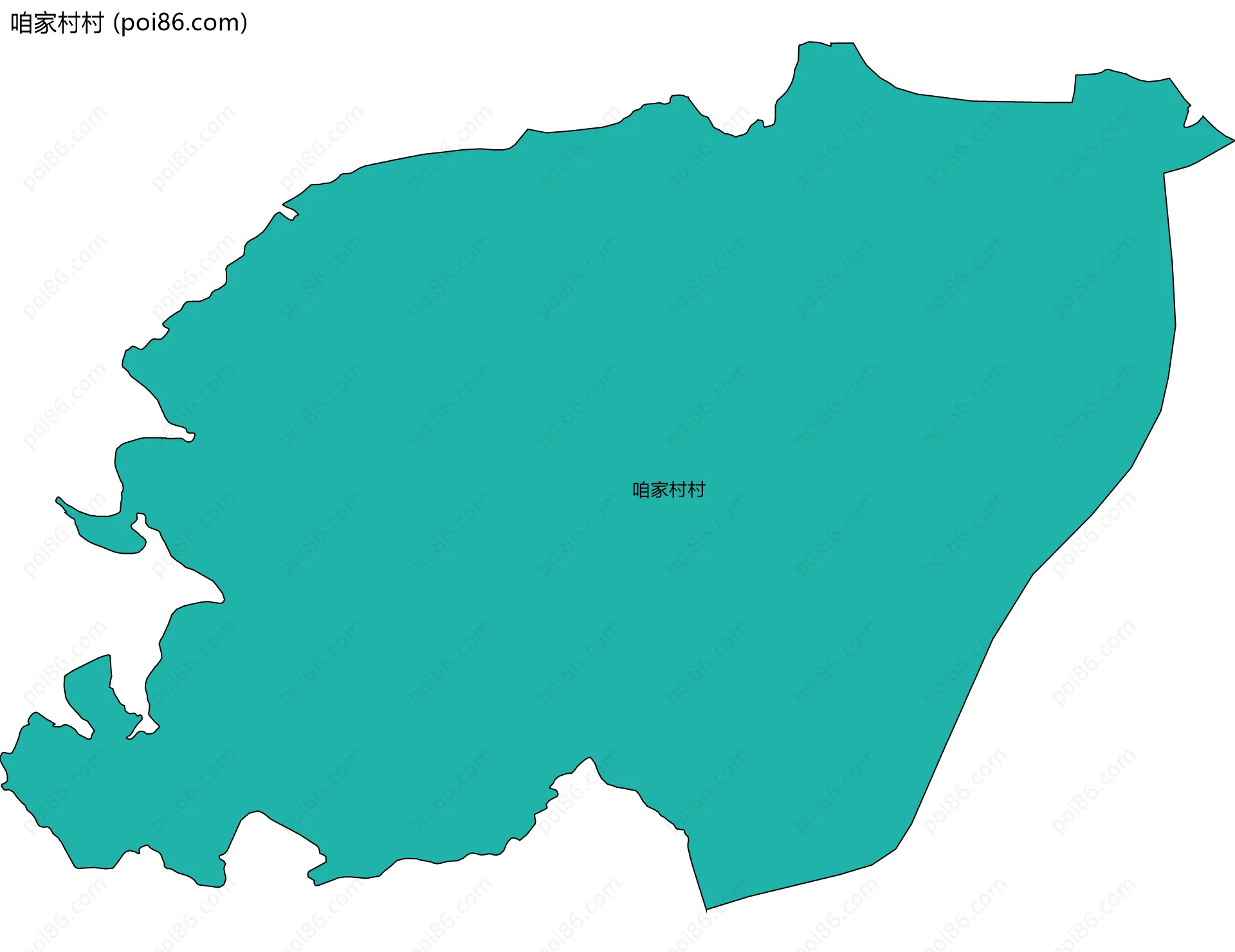 咱家村村边界地图