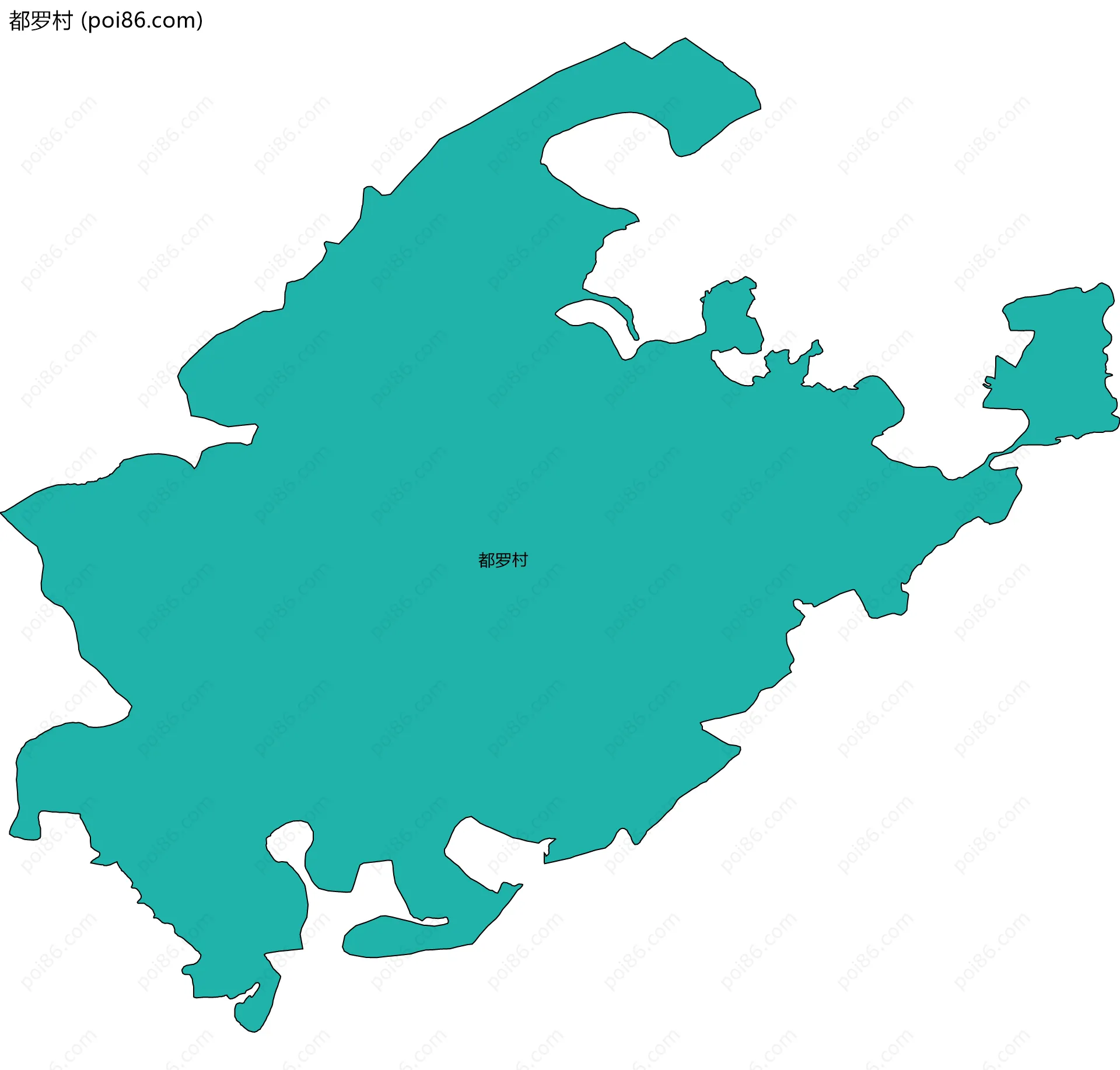 都罗村边界地图