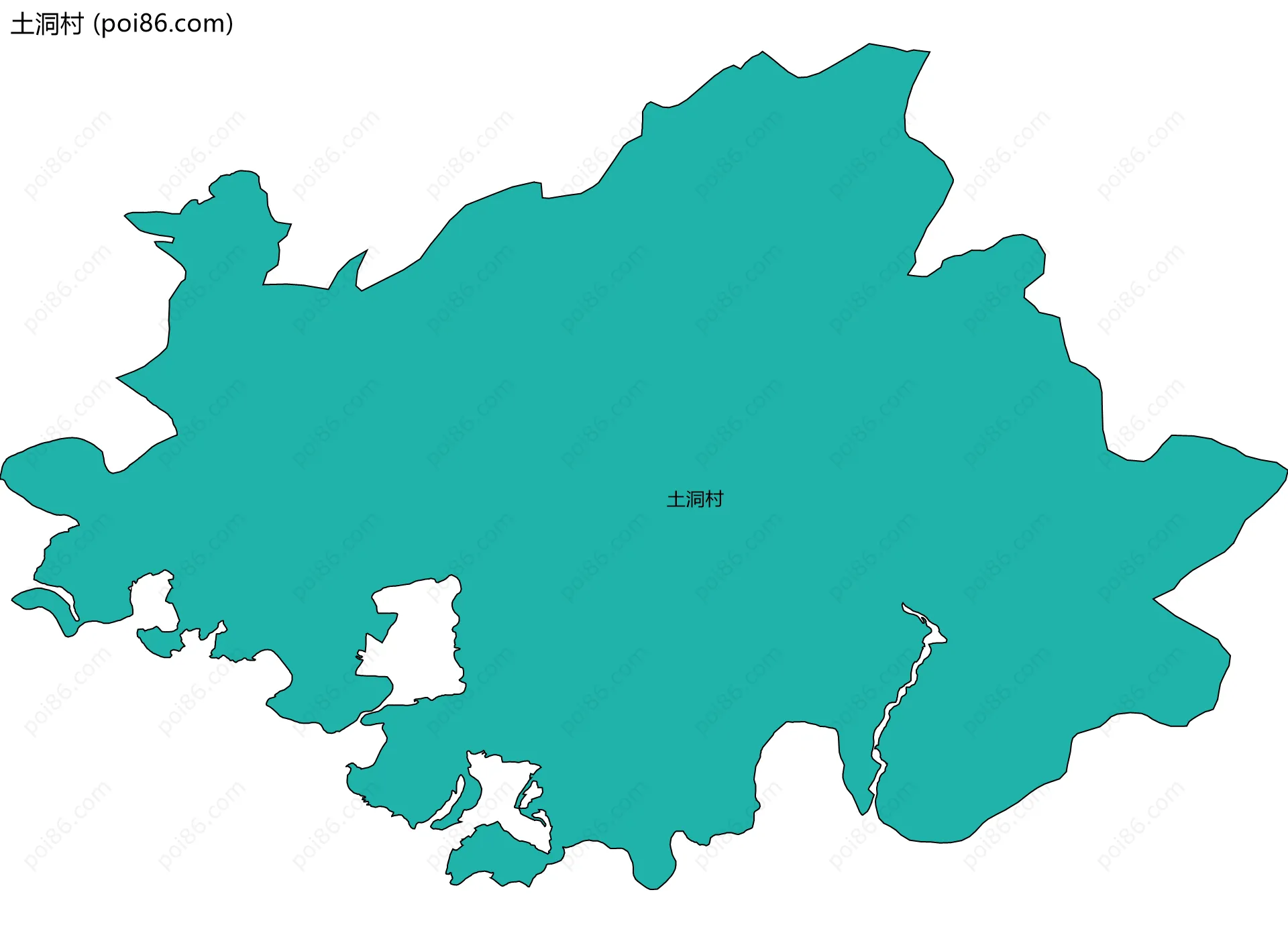 土洞村边界地图
