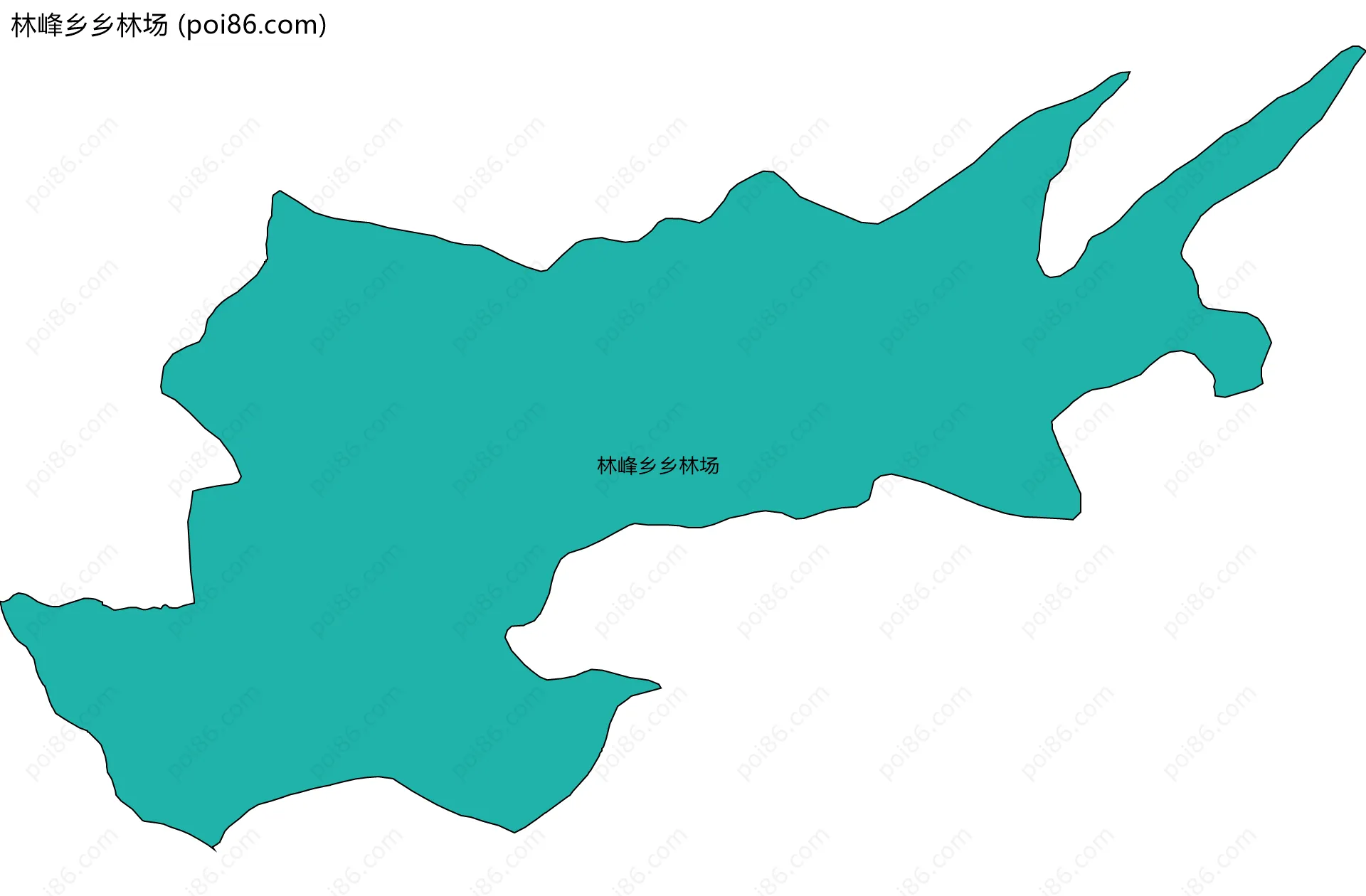 林峰乡乡林场边界地图