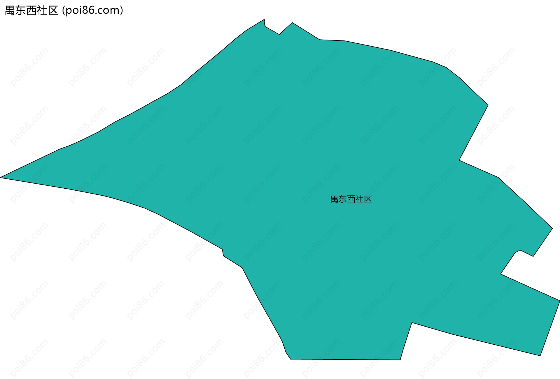 禺东西社区边界地图