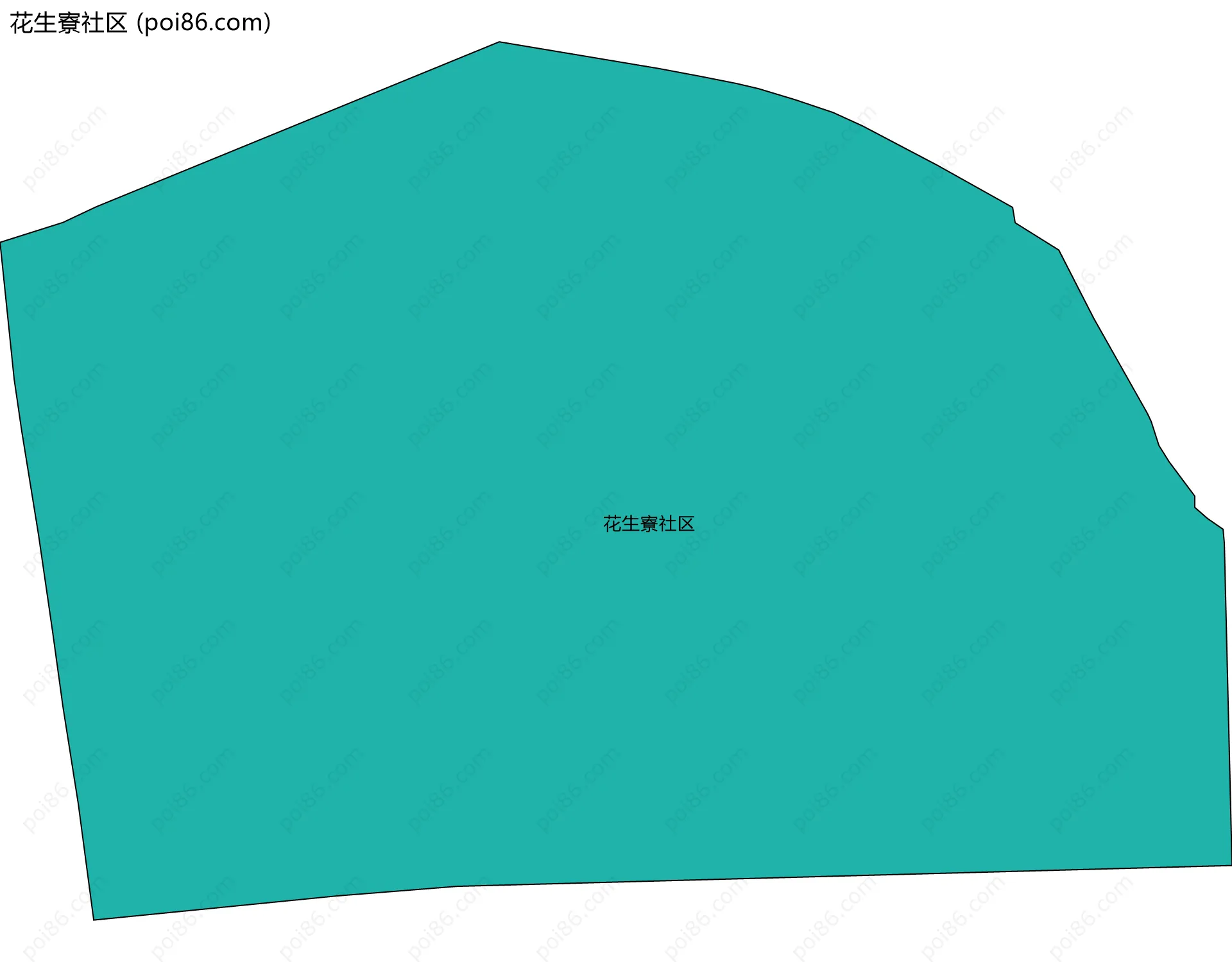 花生寮社区边界地图