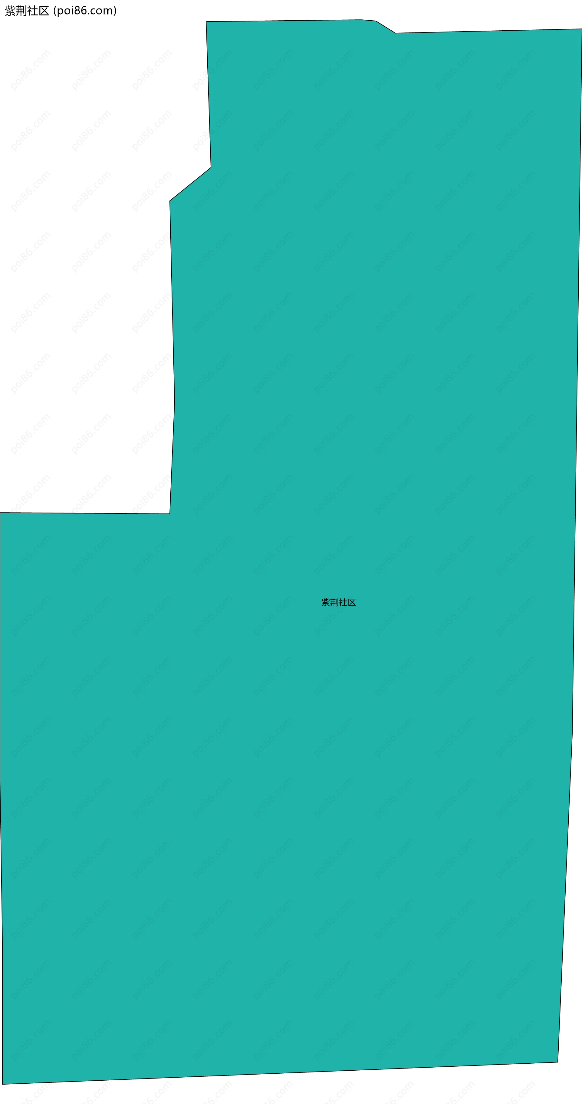 紫荆社区边界地图