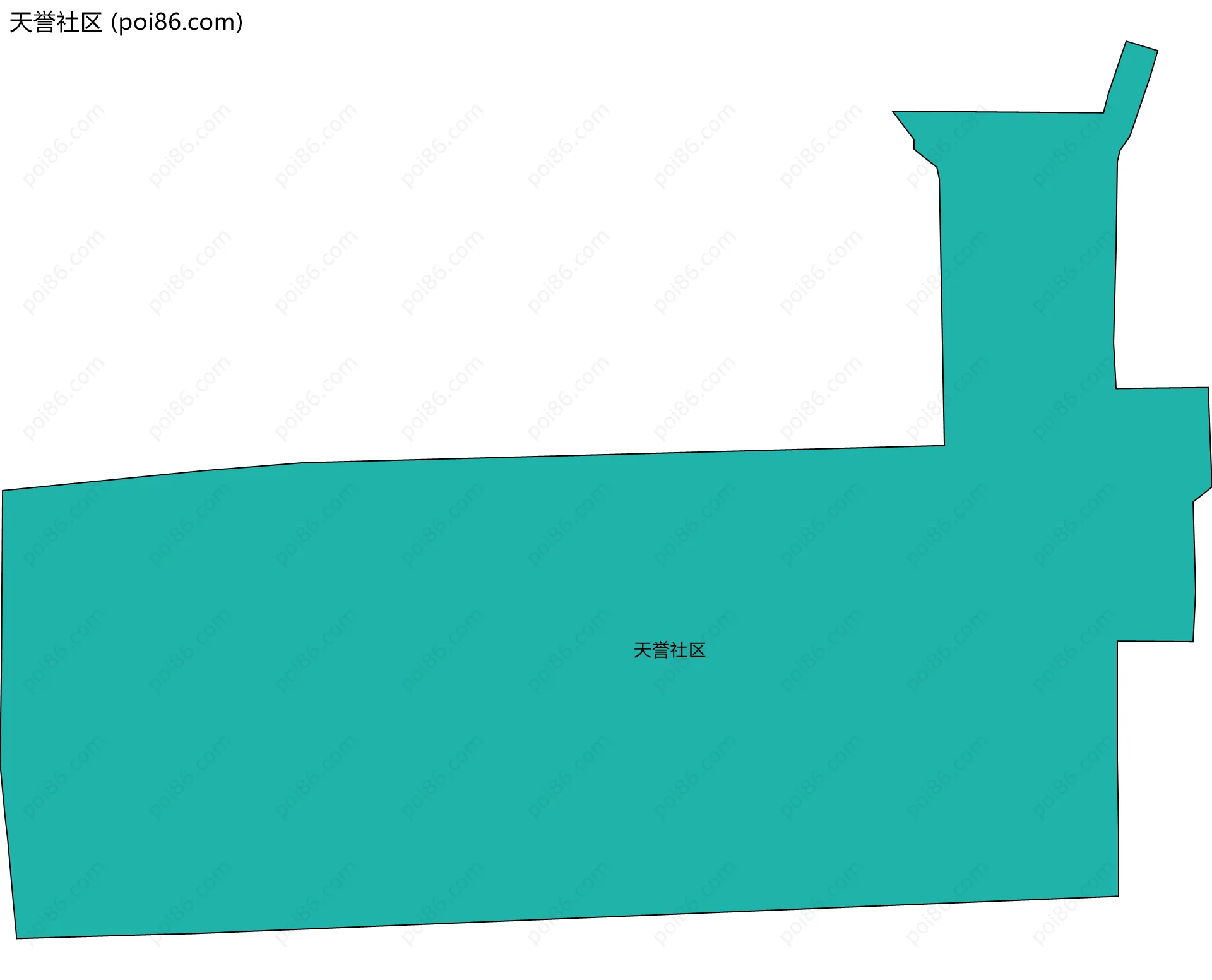 天誉社区边界地图