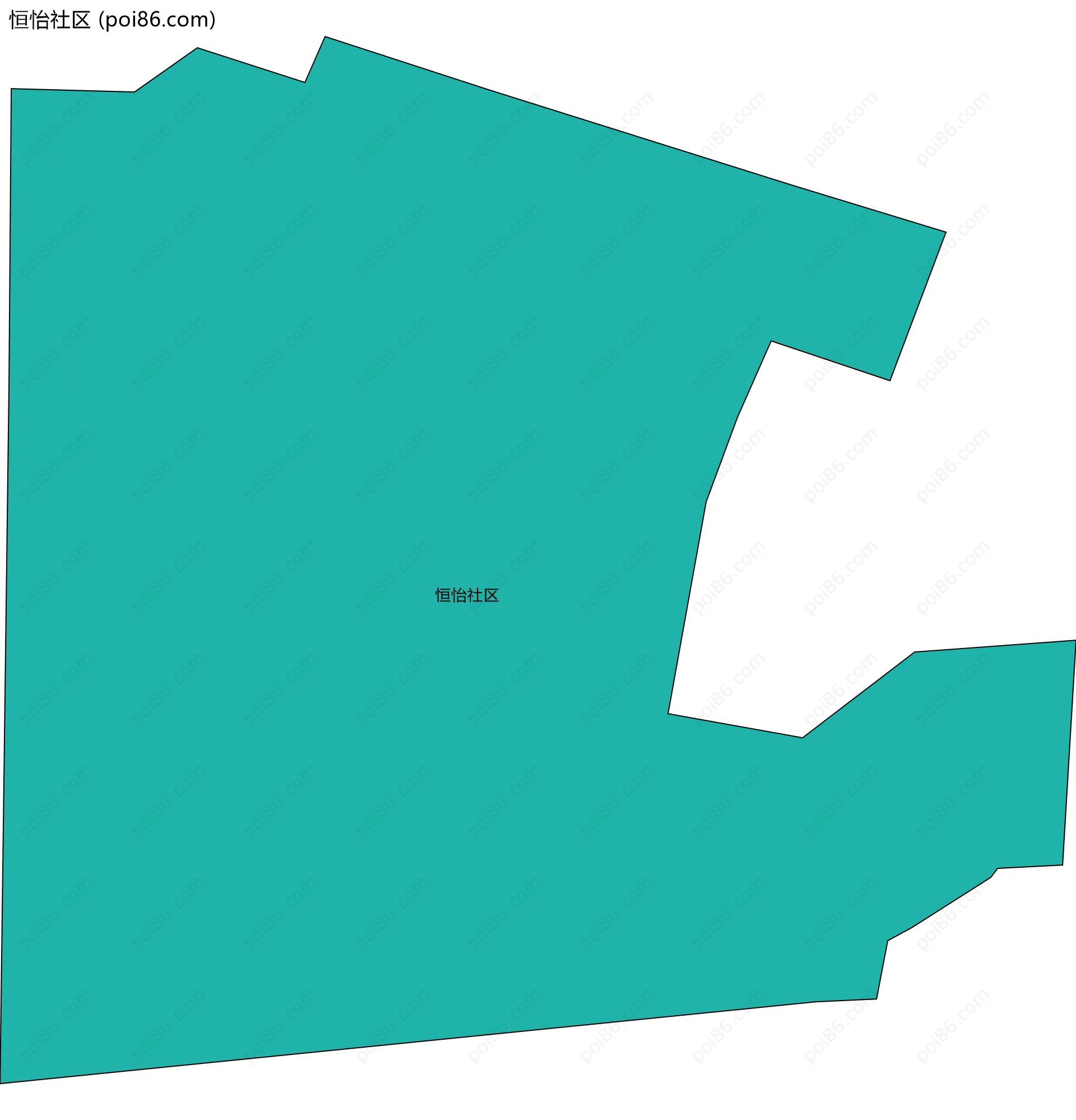恒怡社区边界地图