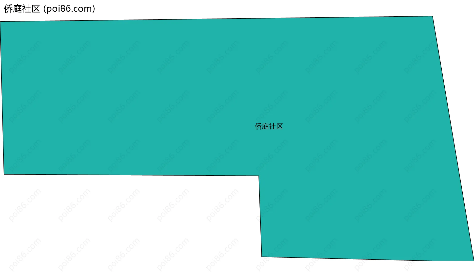 侨庭社区边界地图