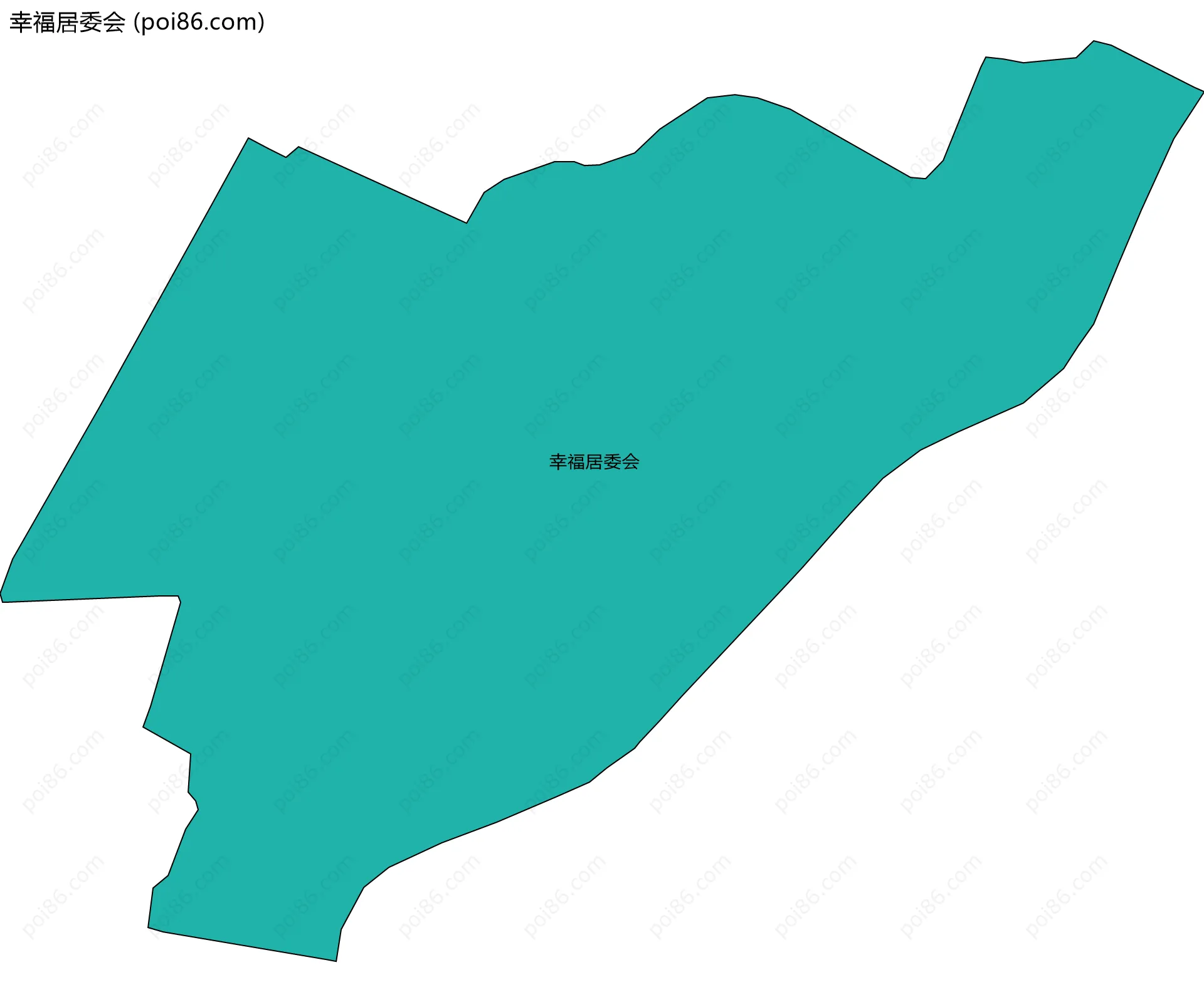 幸福居委会边界地图