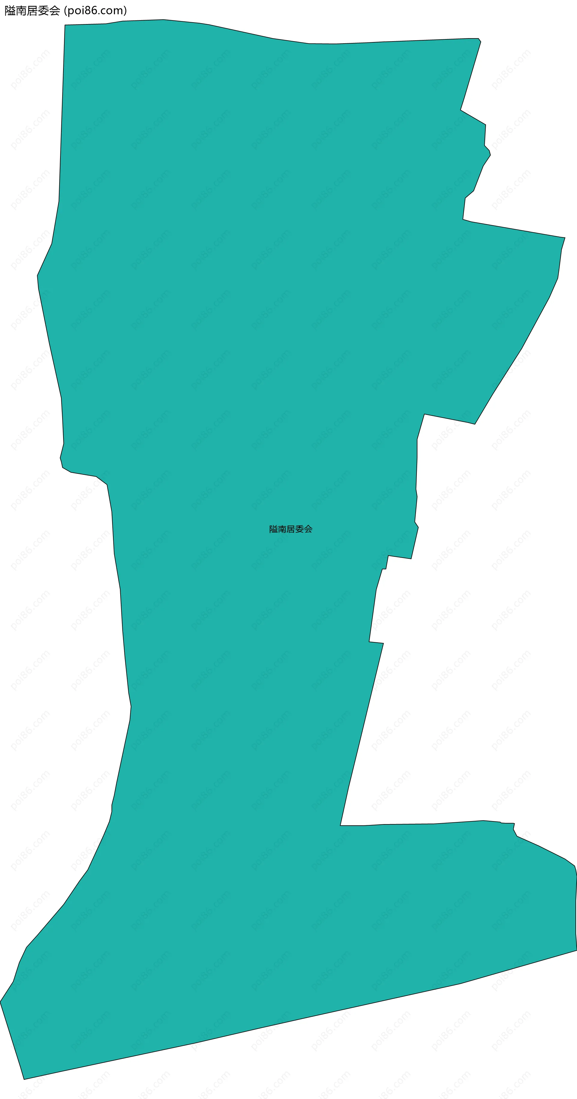 隘南居委会边界地图