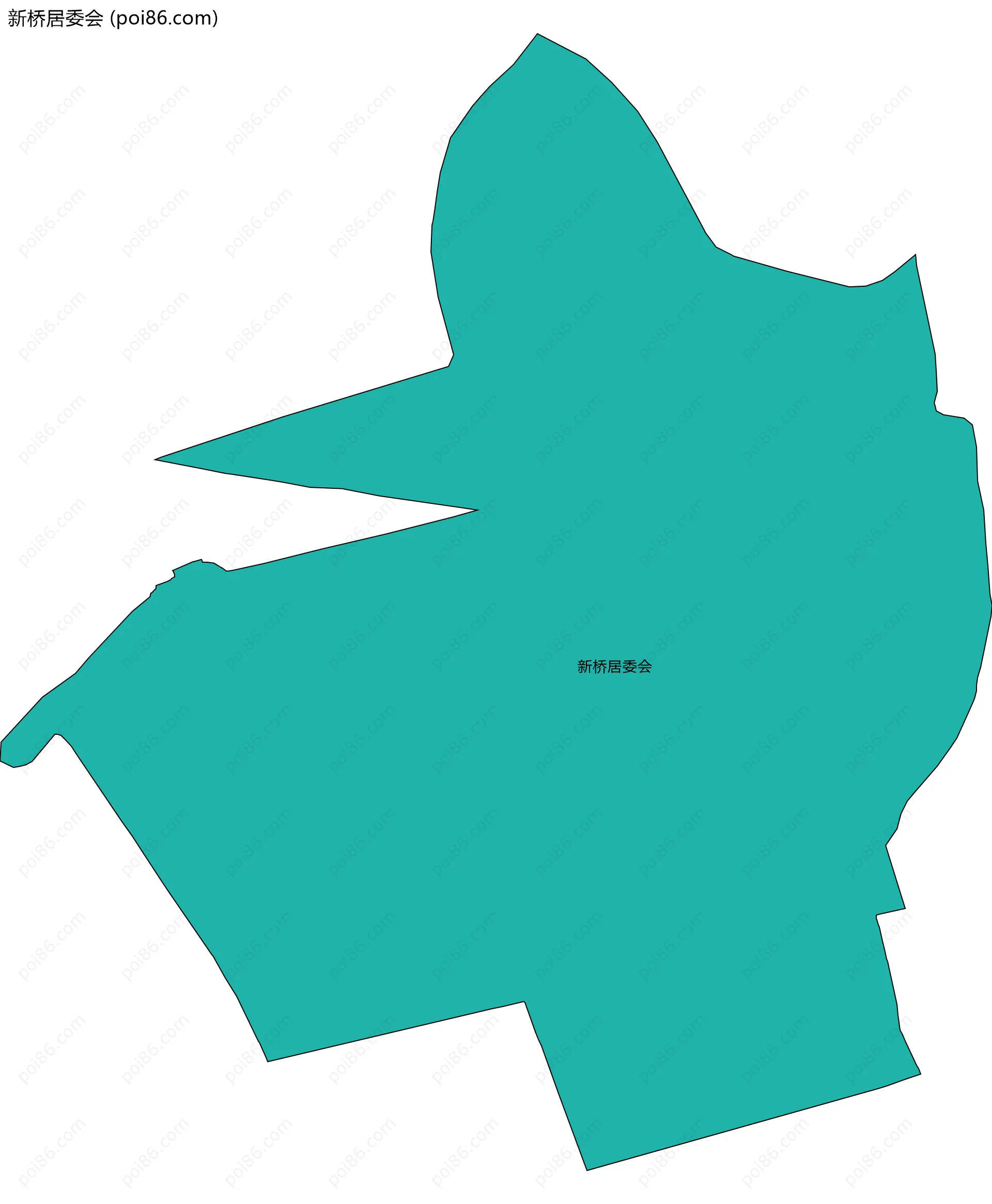 新桥居委会边界地图