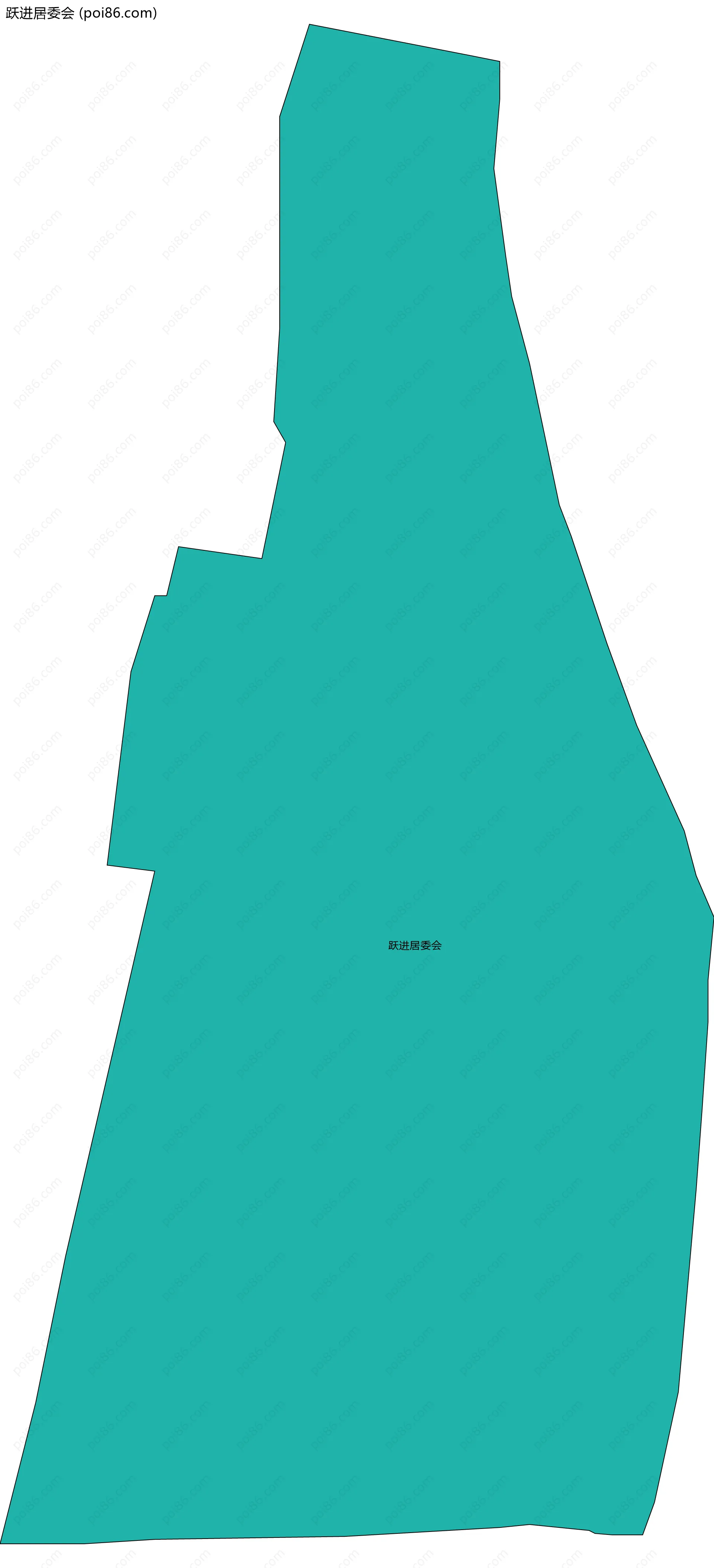 跃进居委会边界地图