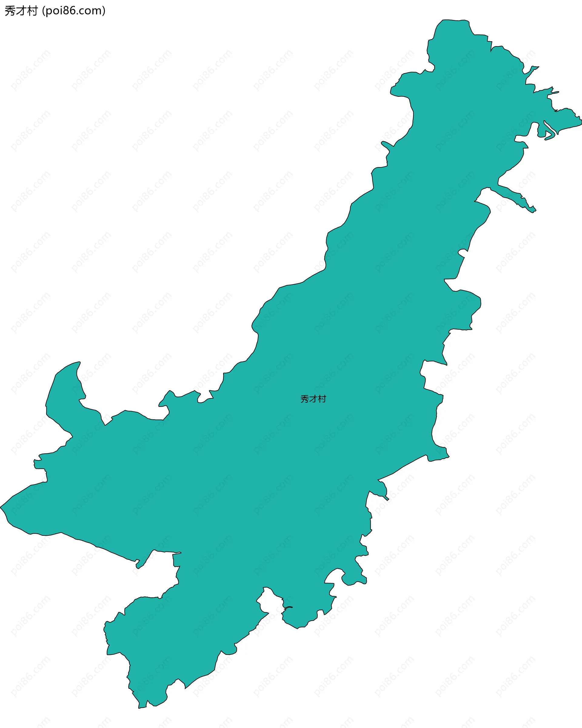 秀才村边界地图