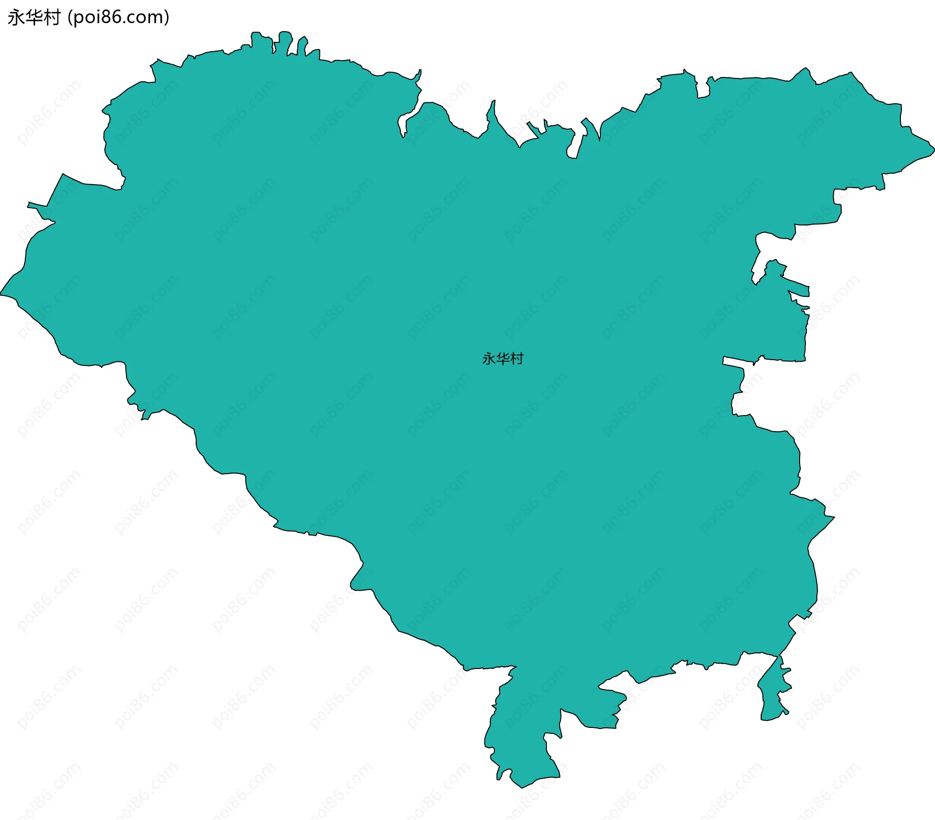 永华村边界地图