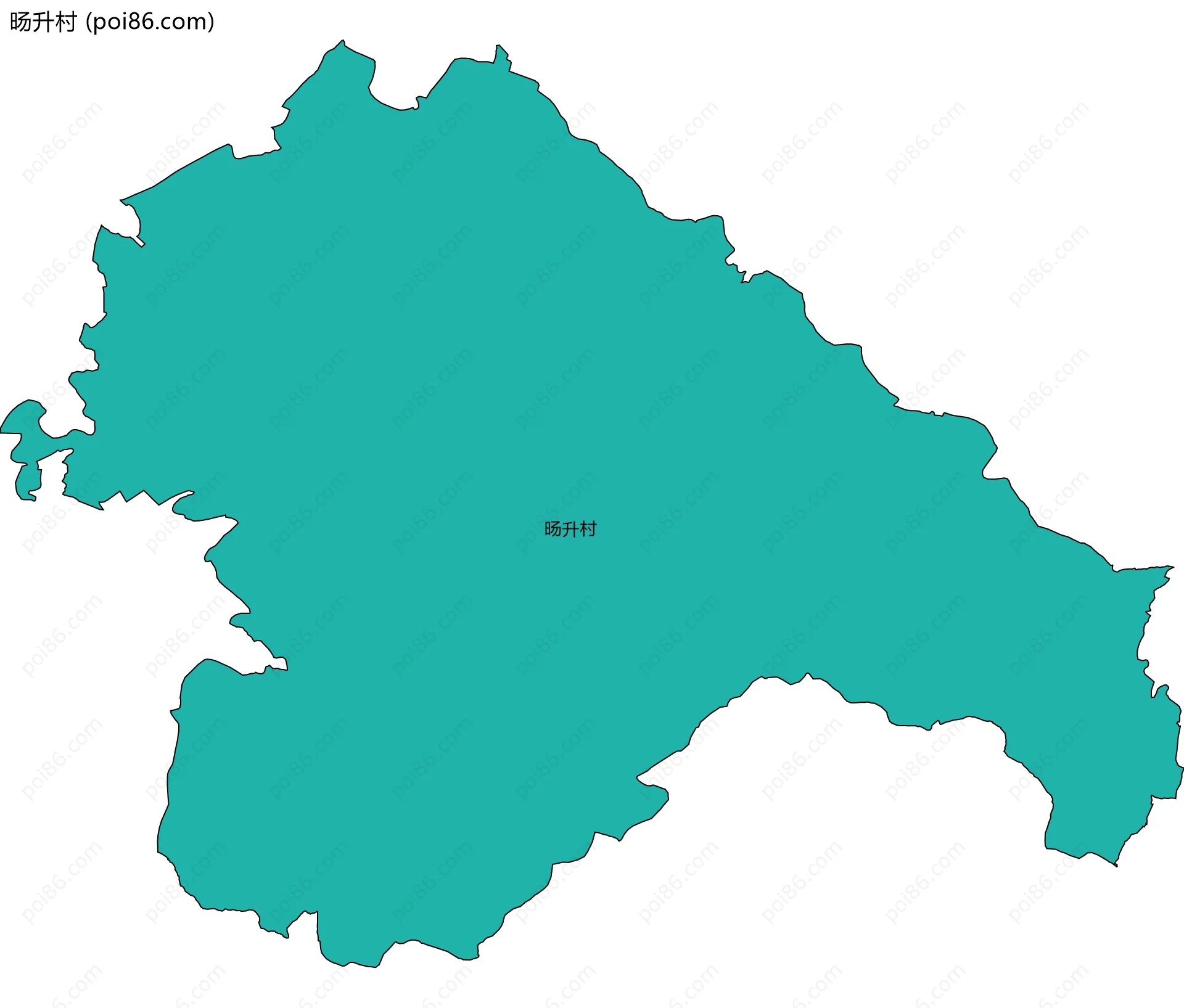 旸升村边界地图