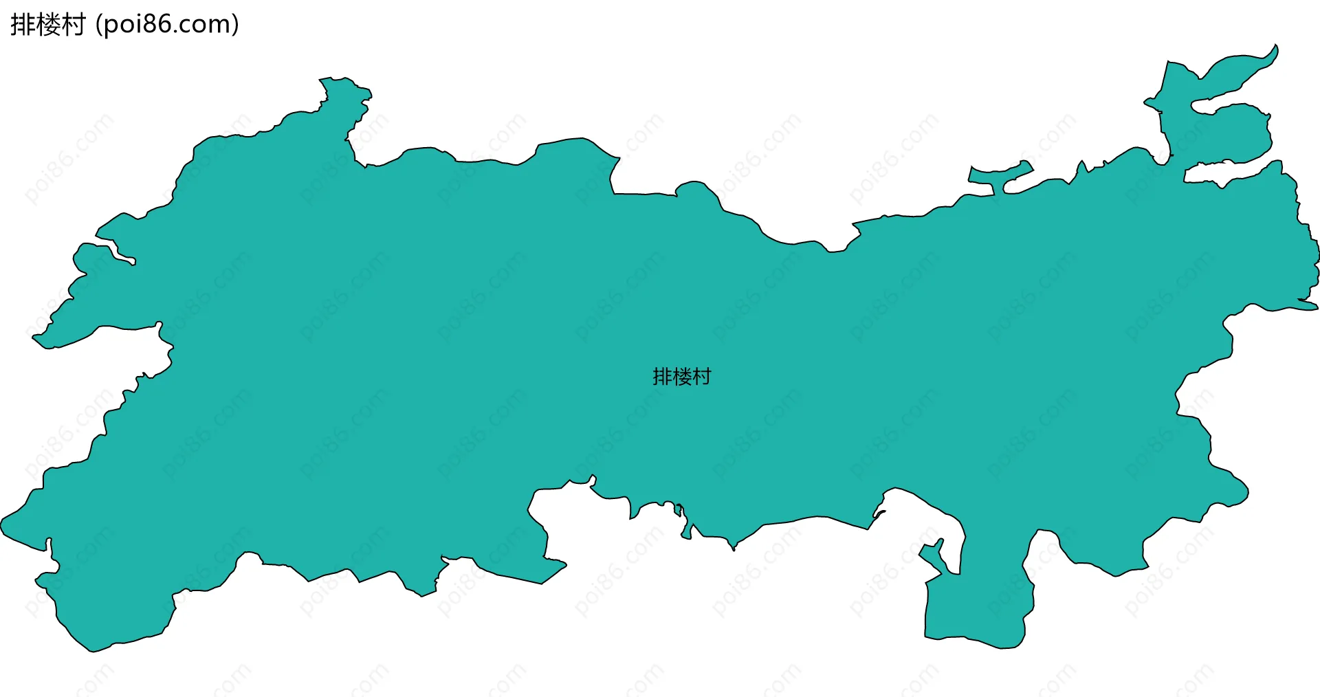 排楼村边界地图