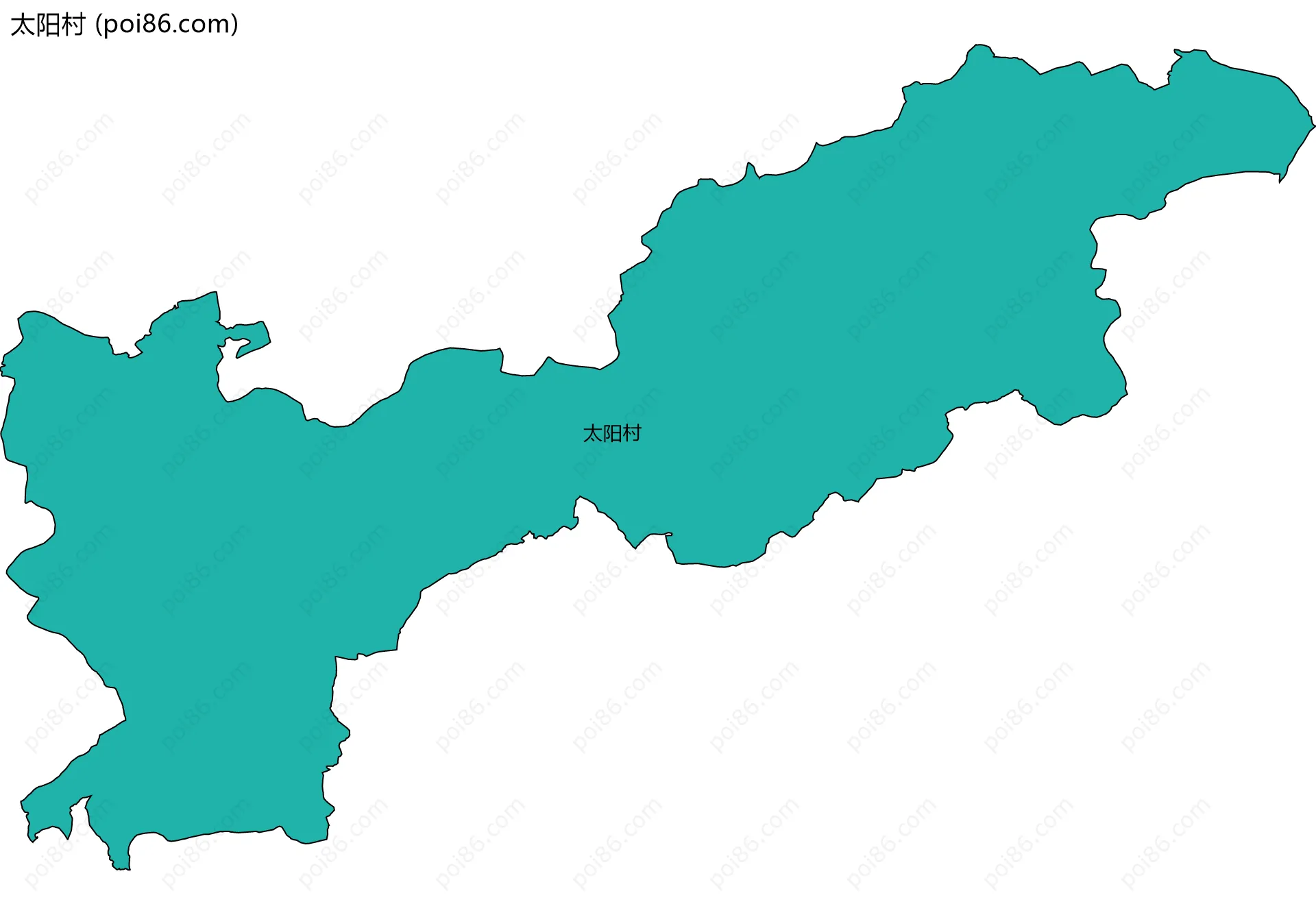 太阳村边界地图