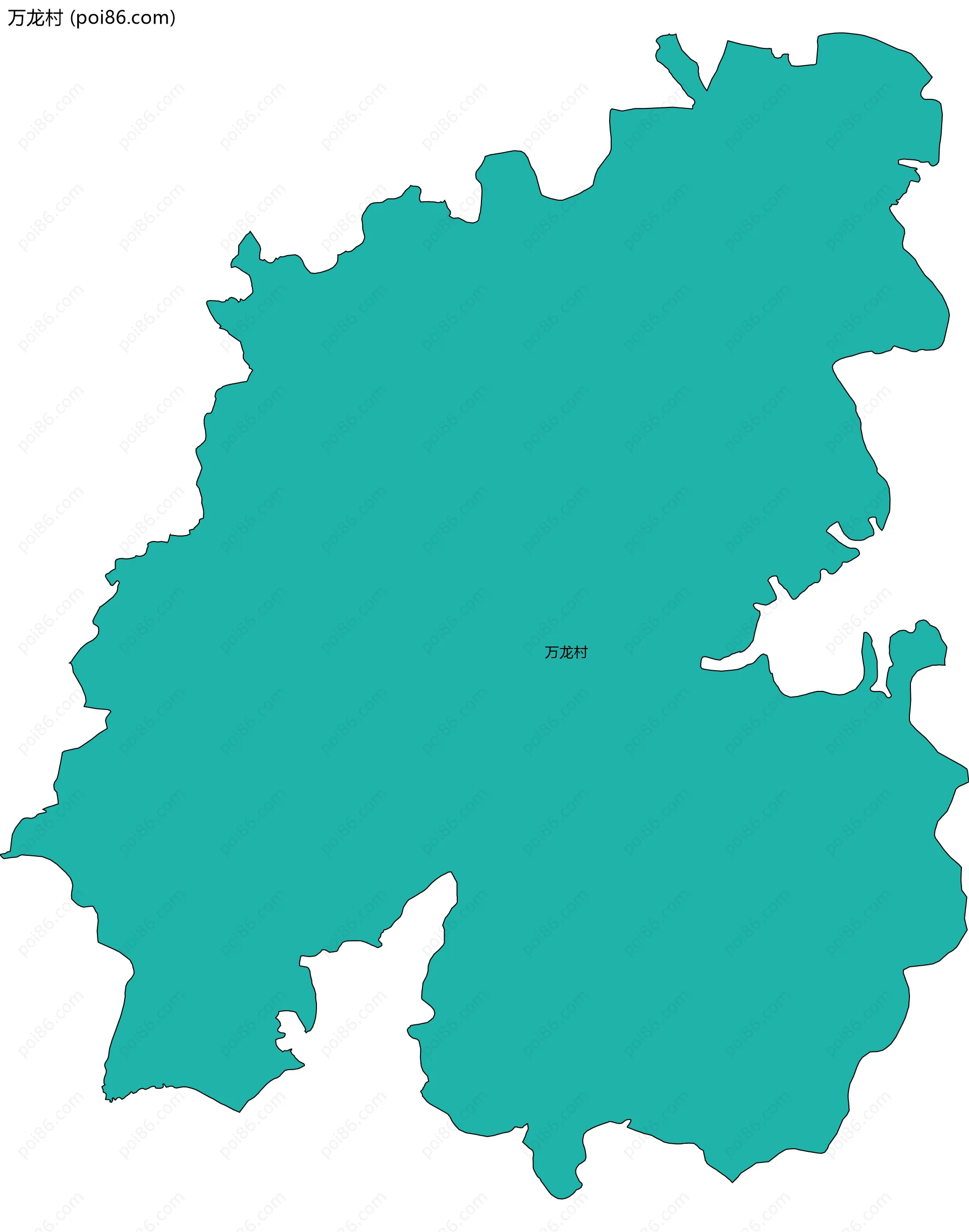 万龙村边界地图