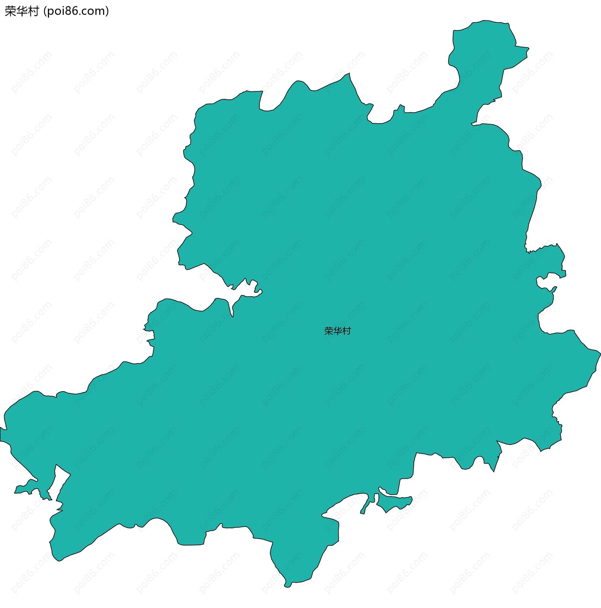 荣华村边界地图