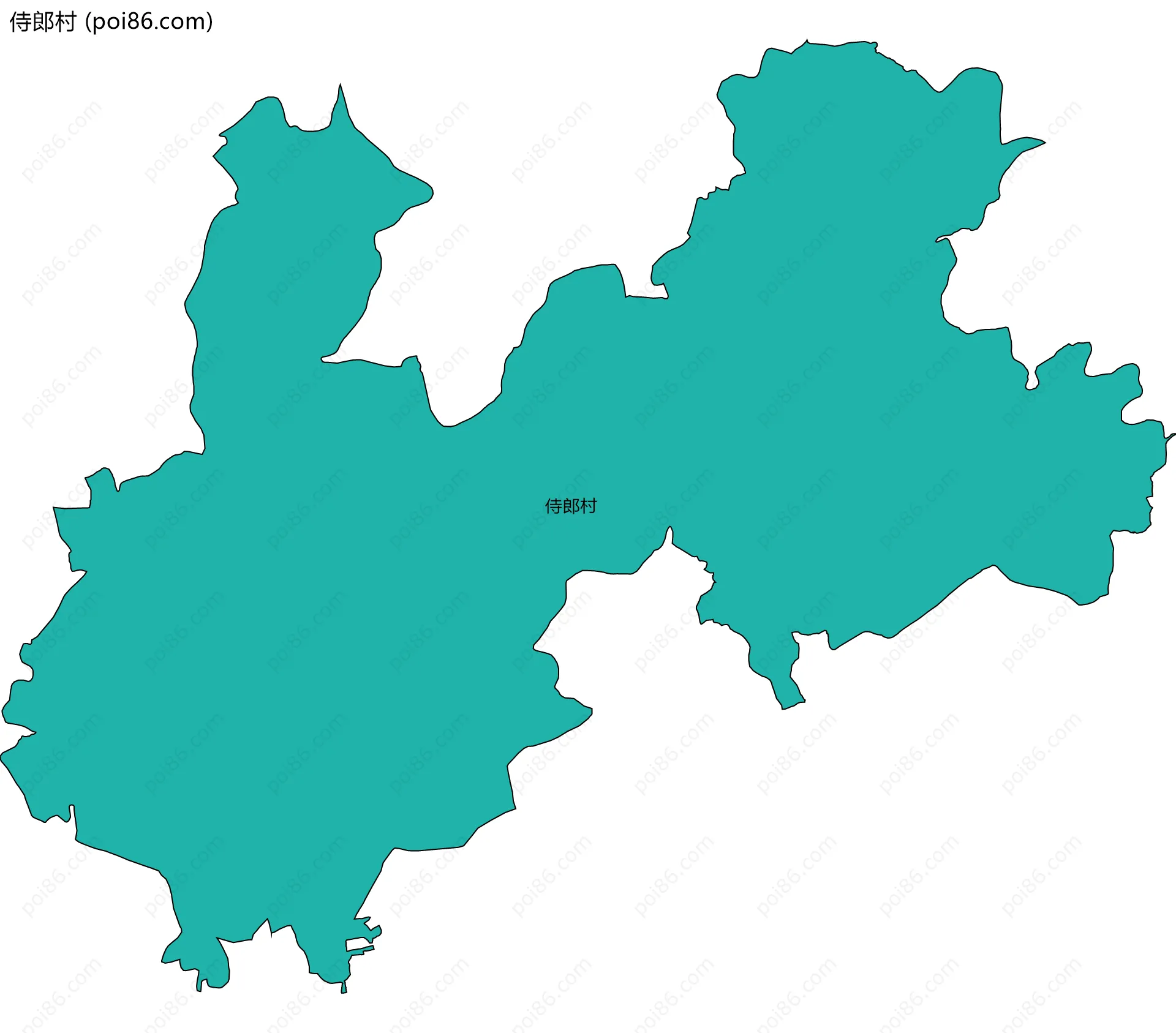 侍郎村边界地图