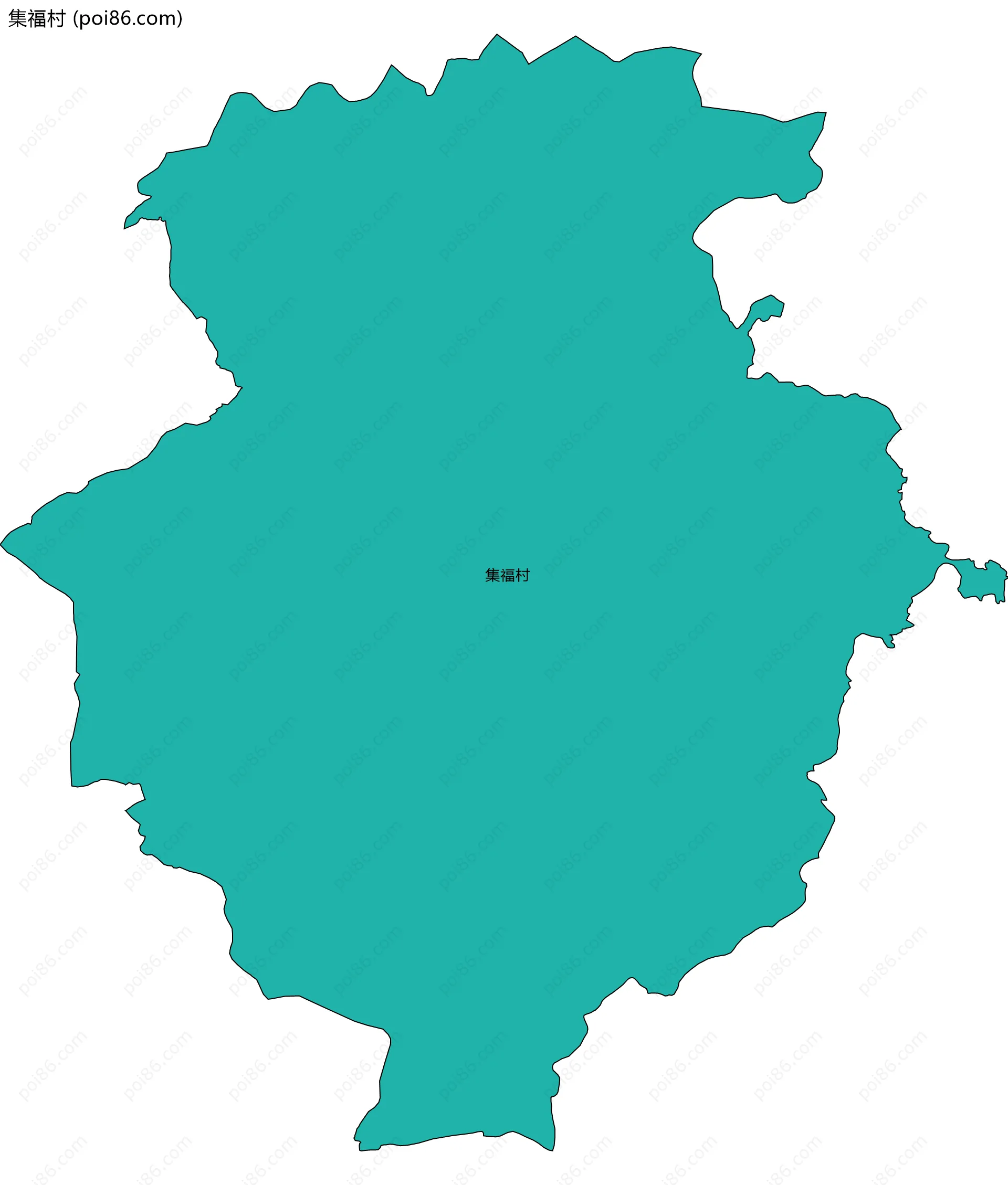 集福村边界地图