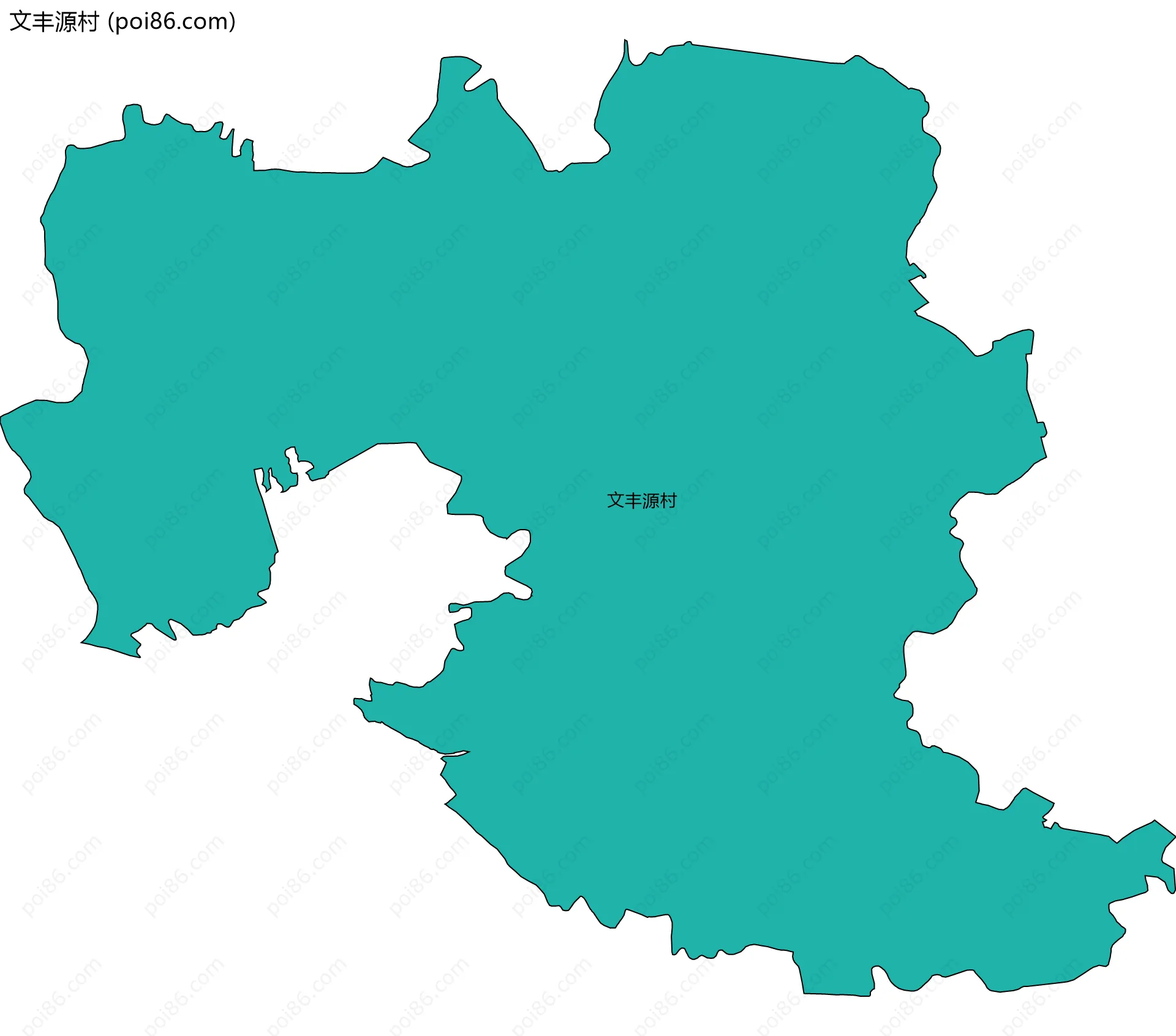 文丰源村边界地图