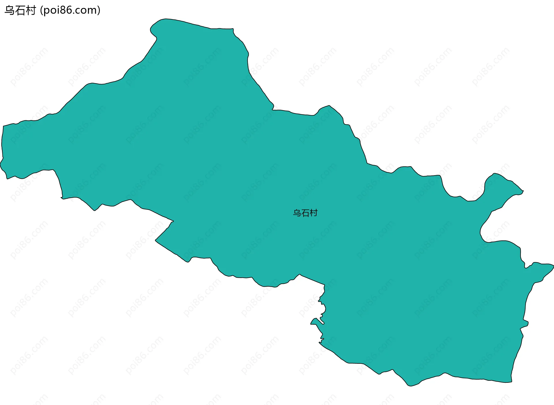 乌石村边界地图