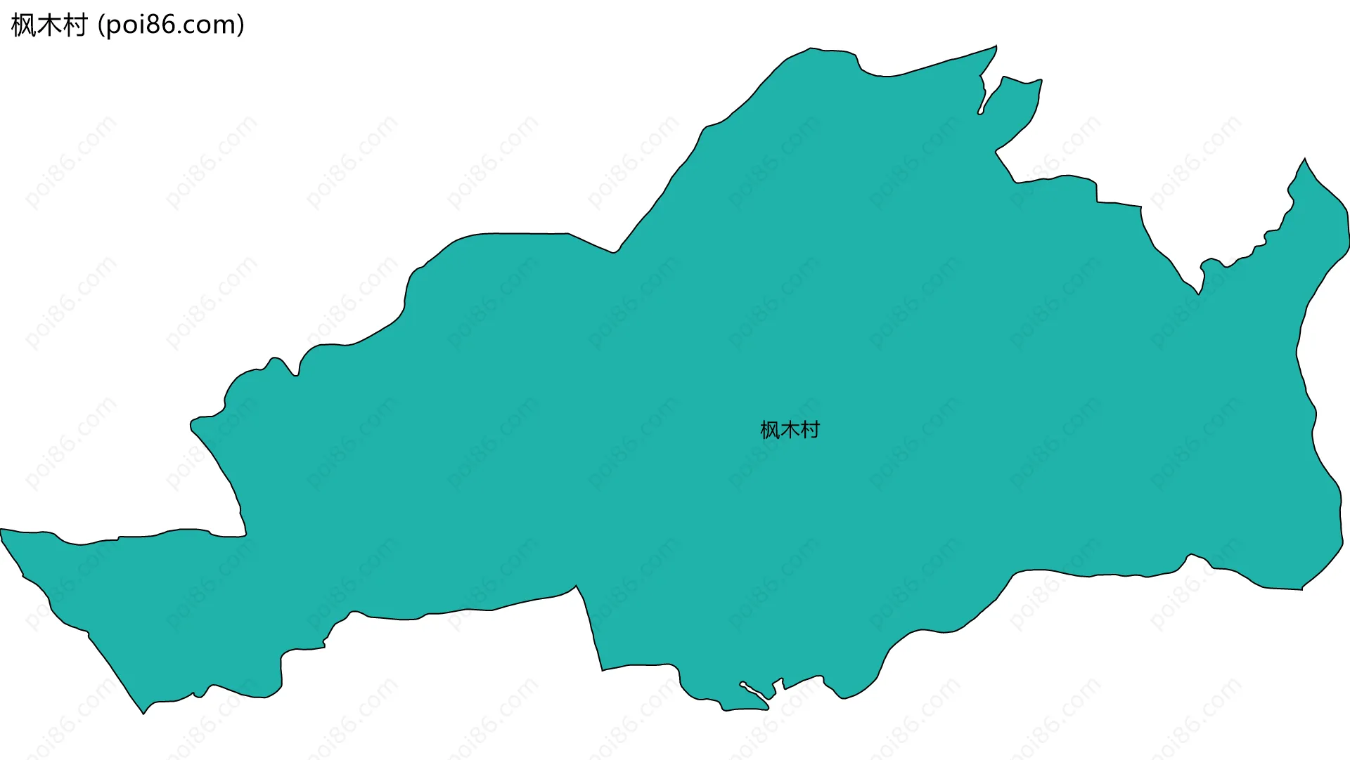 枫木村边界地图
