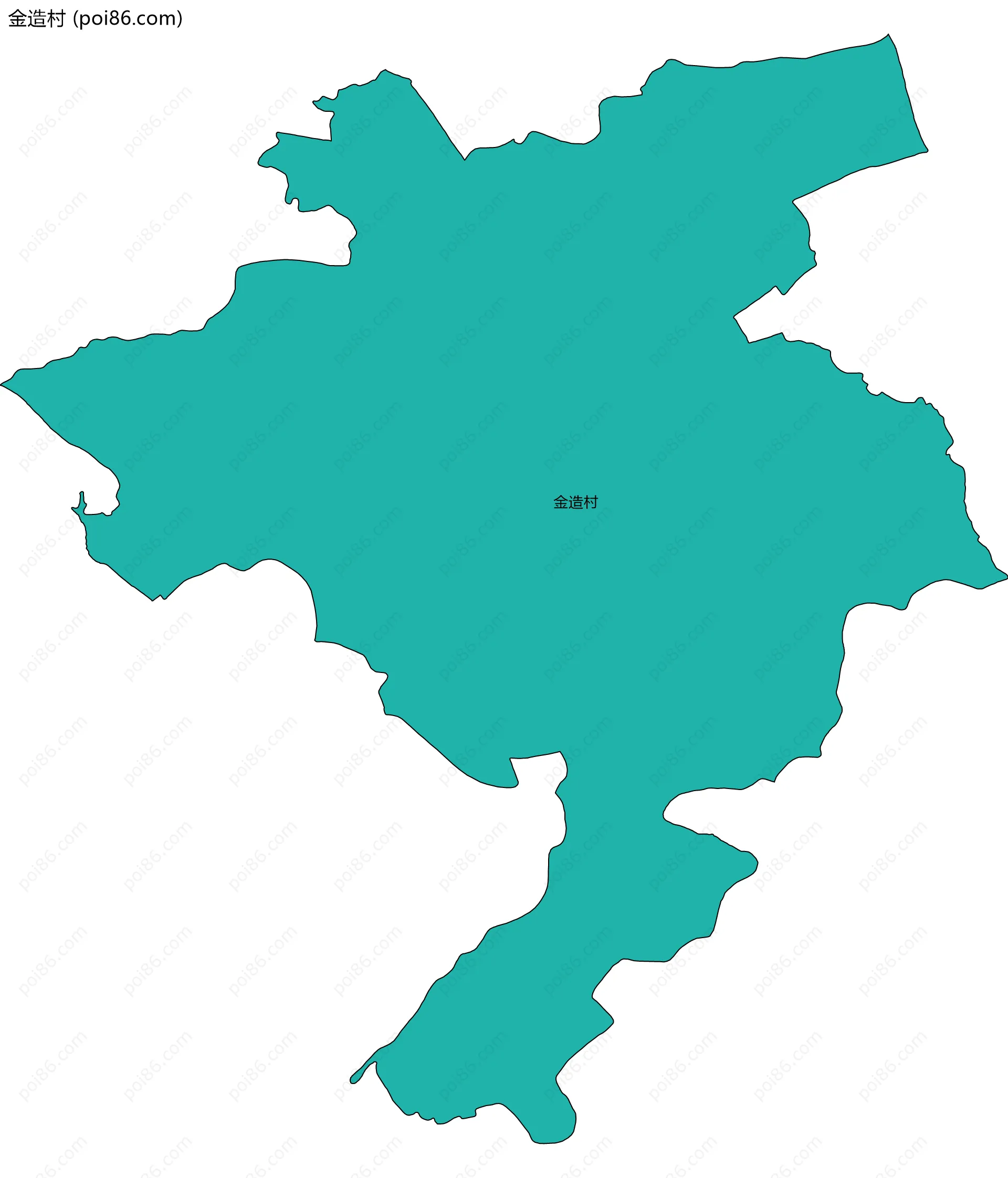 金造村边界地图