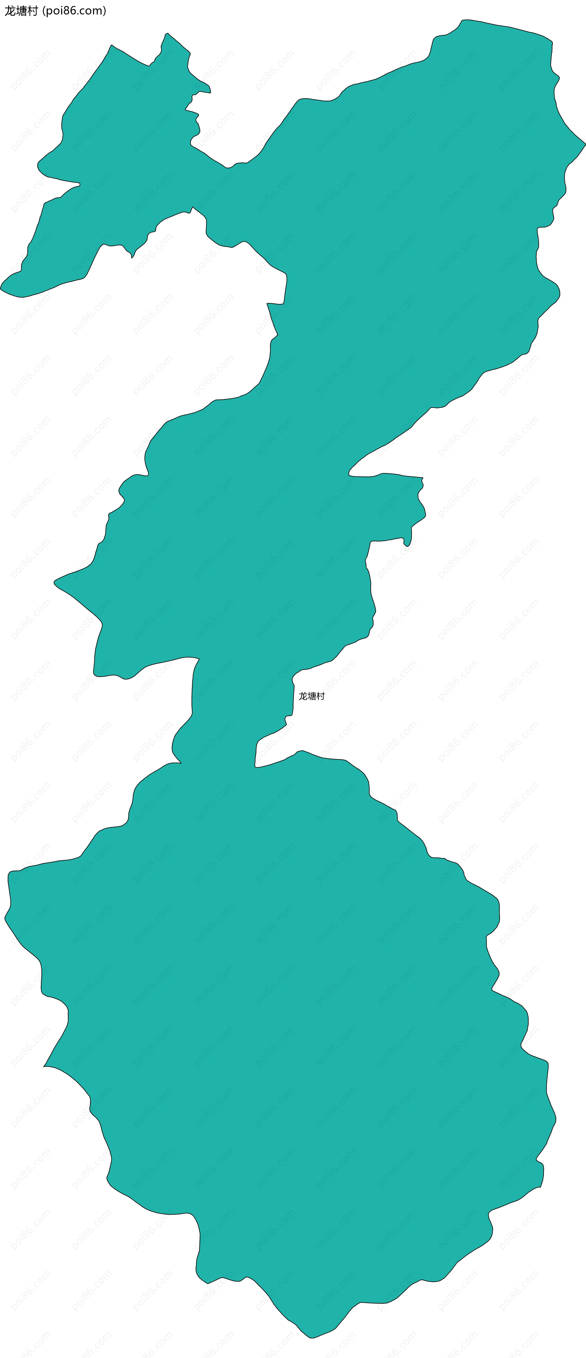 龙塘村边界地图