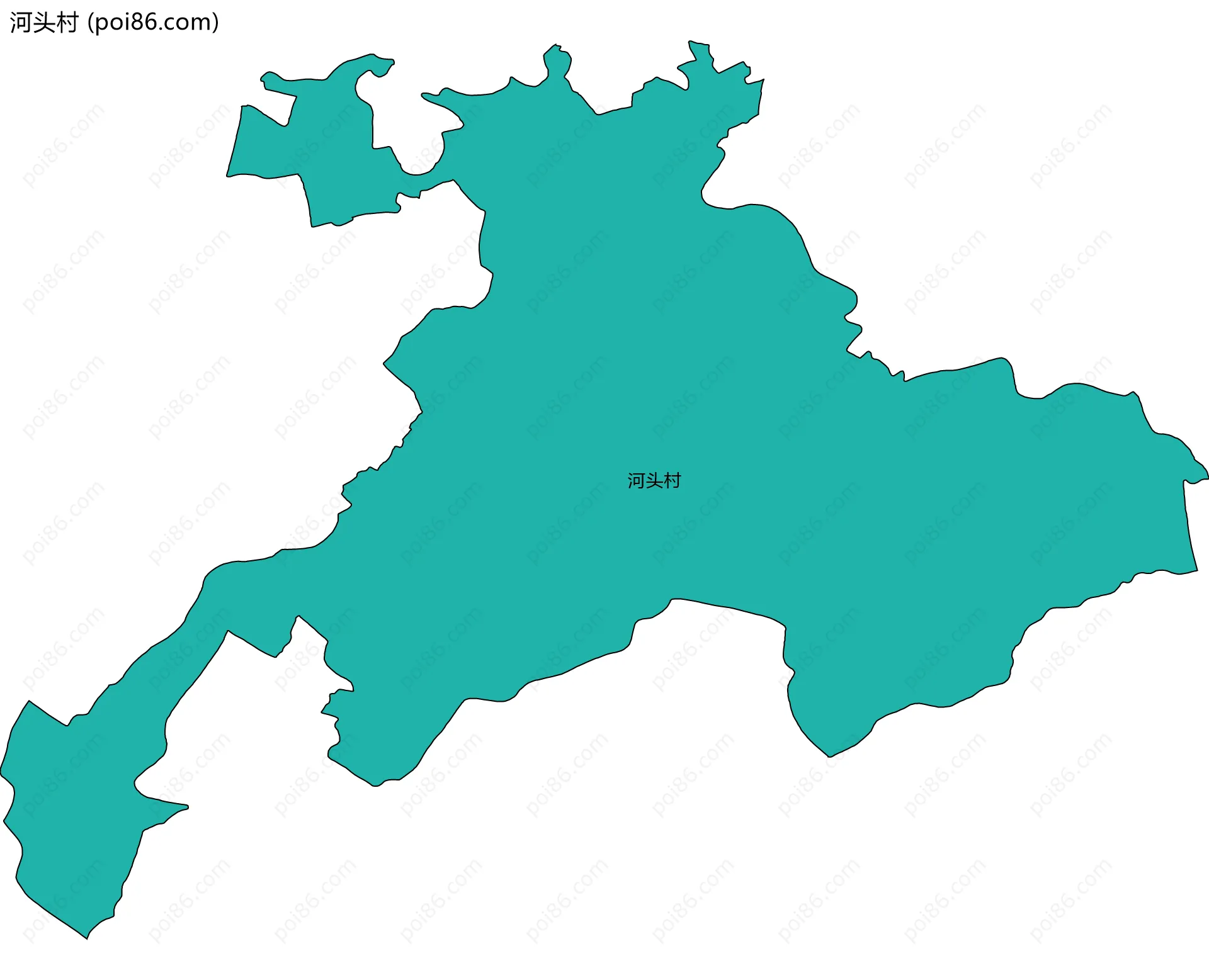 河头村边界地图