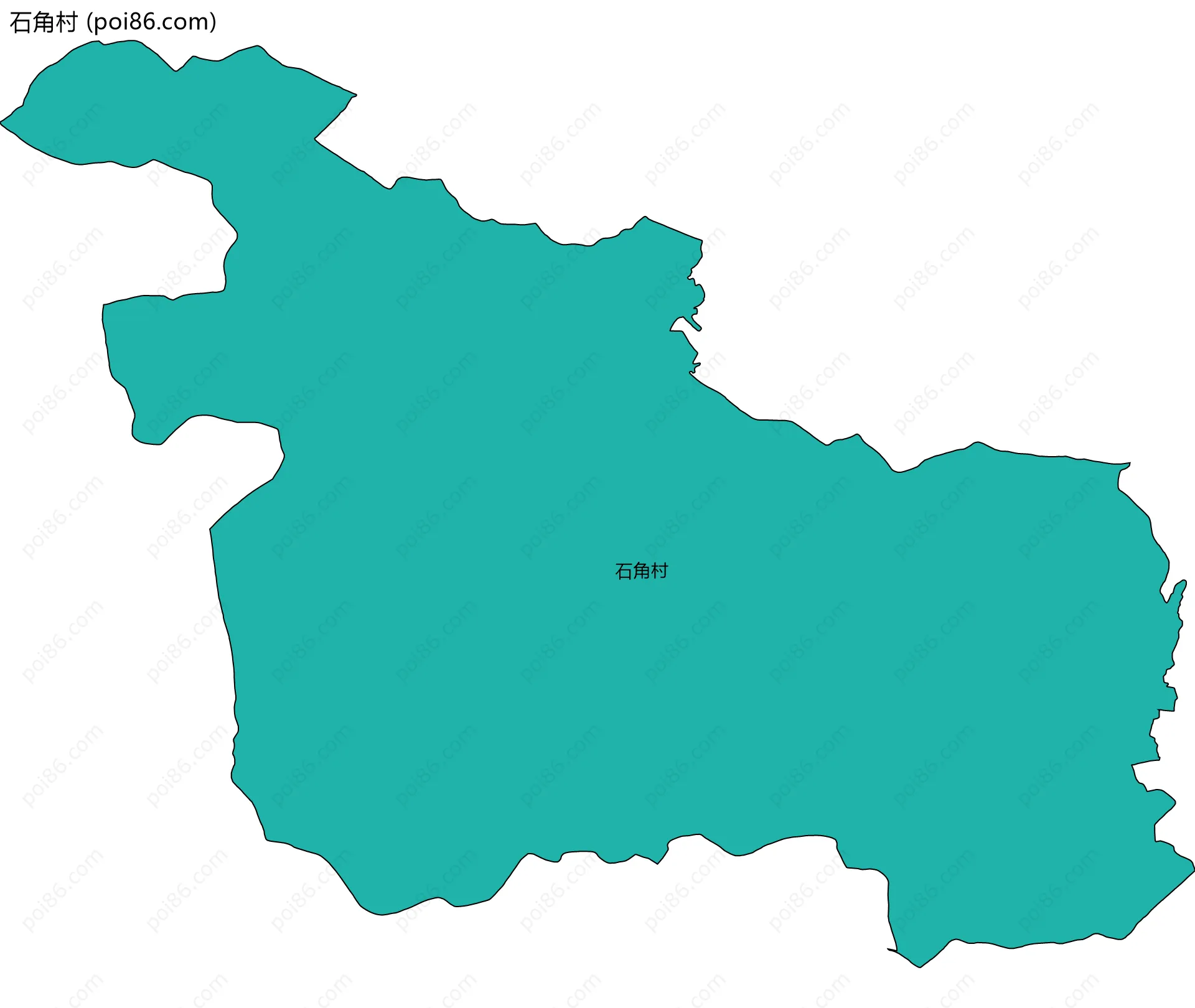 石角村边界地图