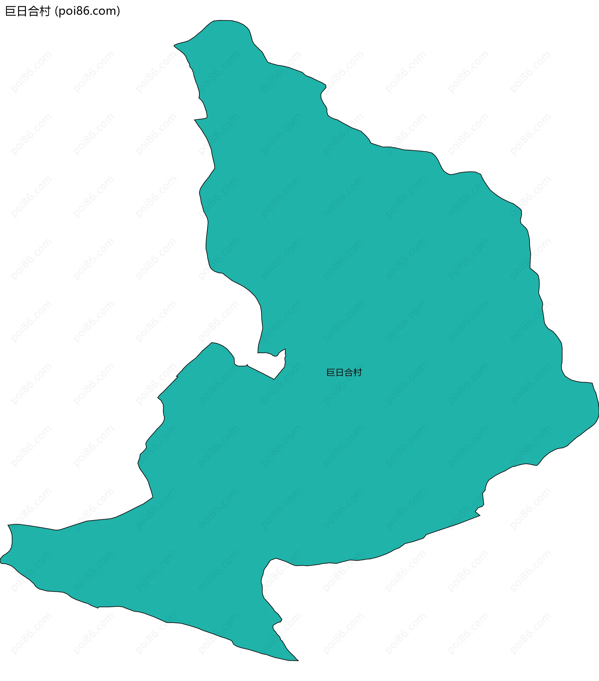 巨日合村边界地图