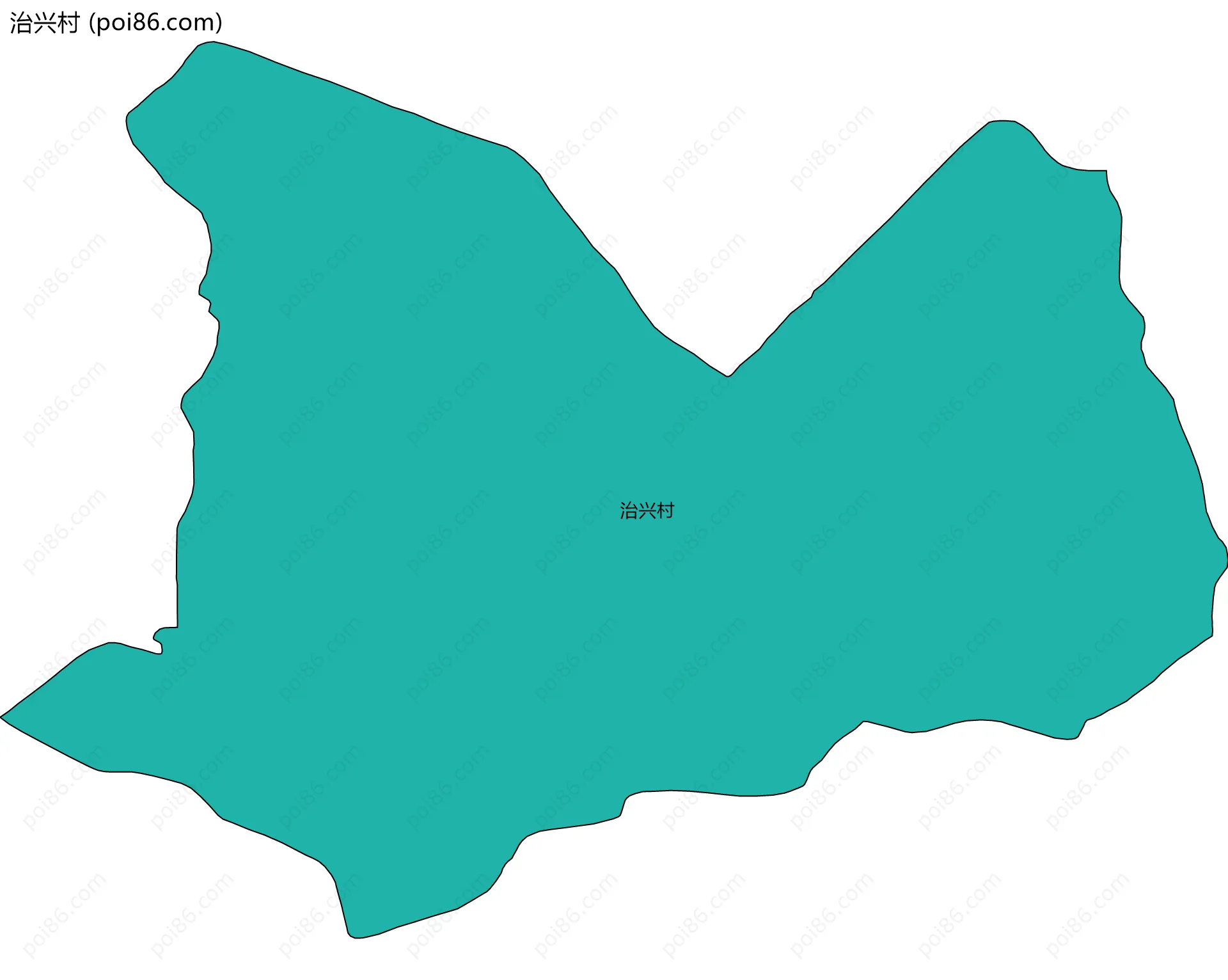 治兴村边界地图