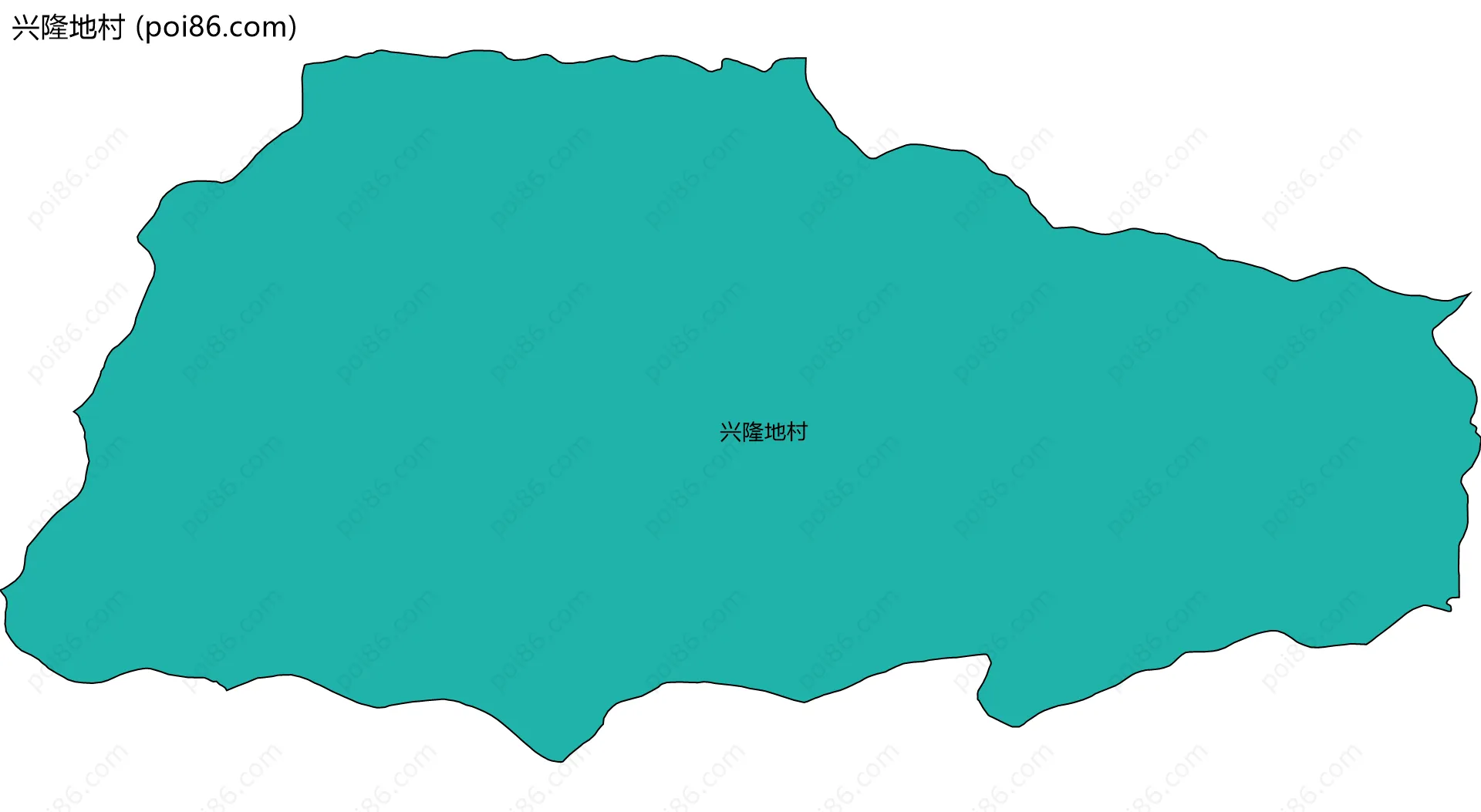 兴隆地村边界地图