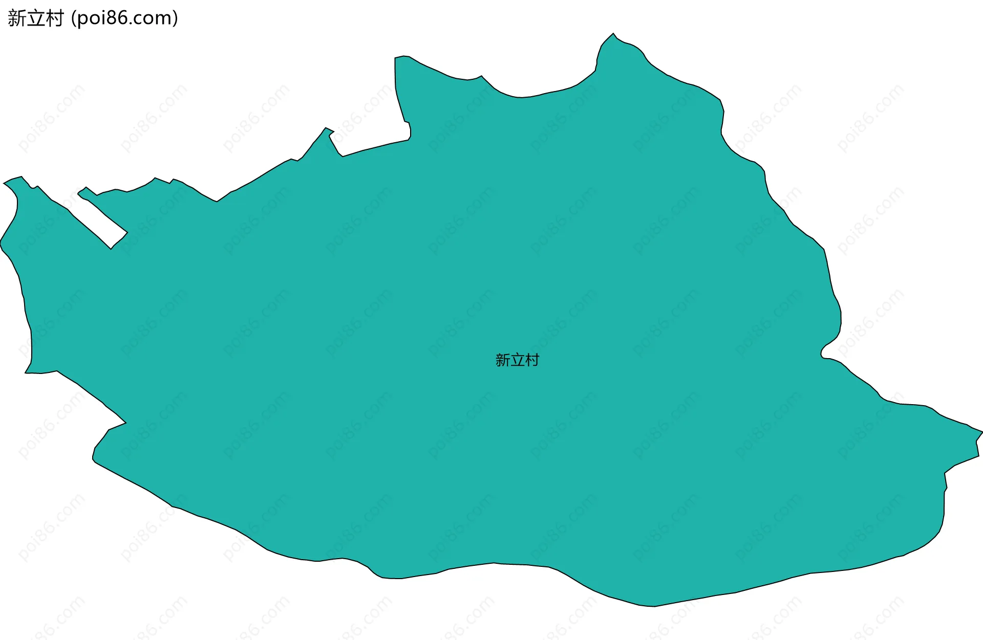 新立村边界地图