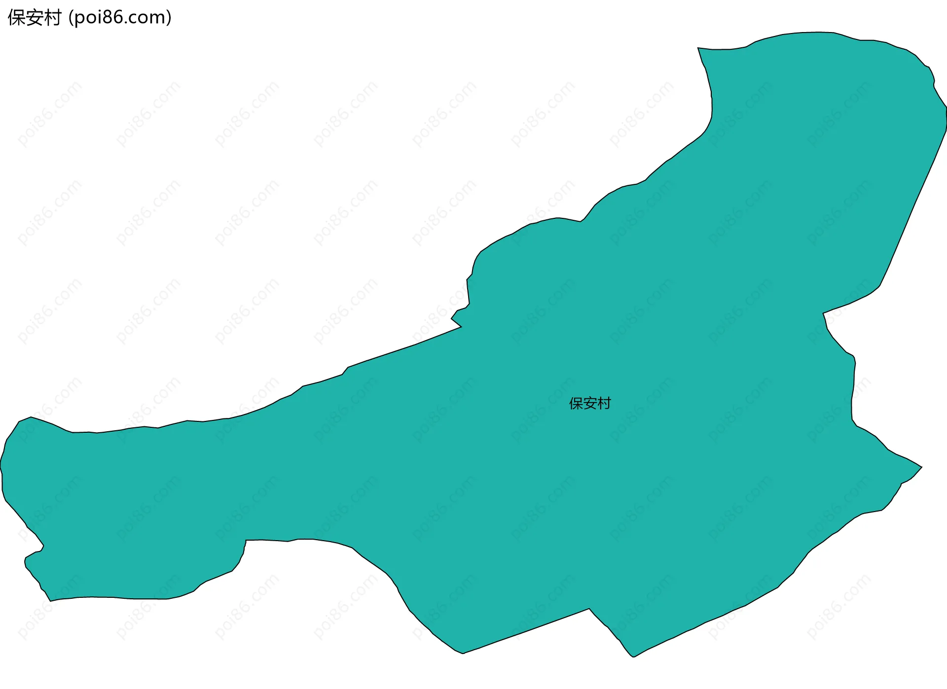 保安村边界地图