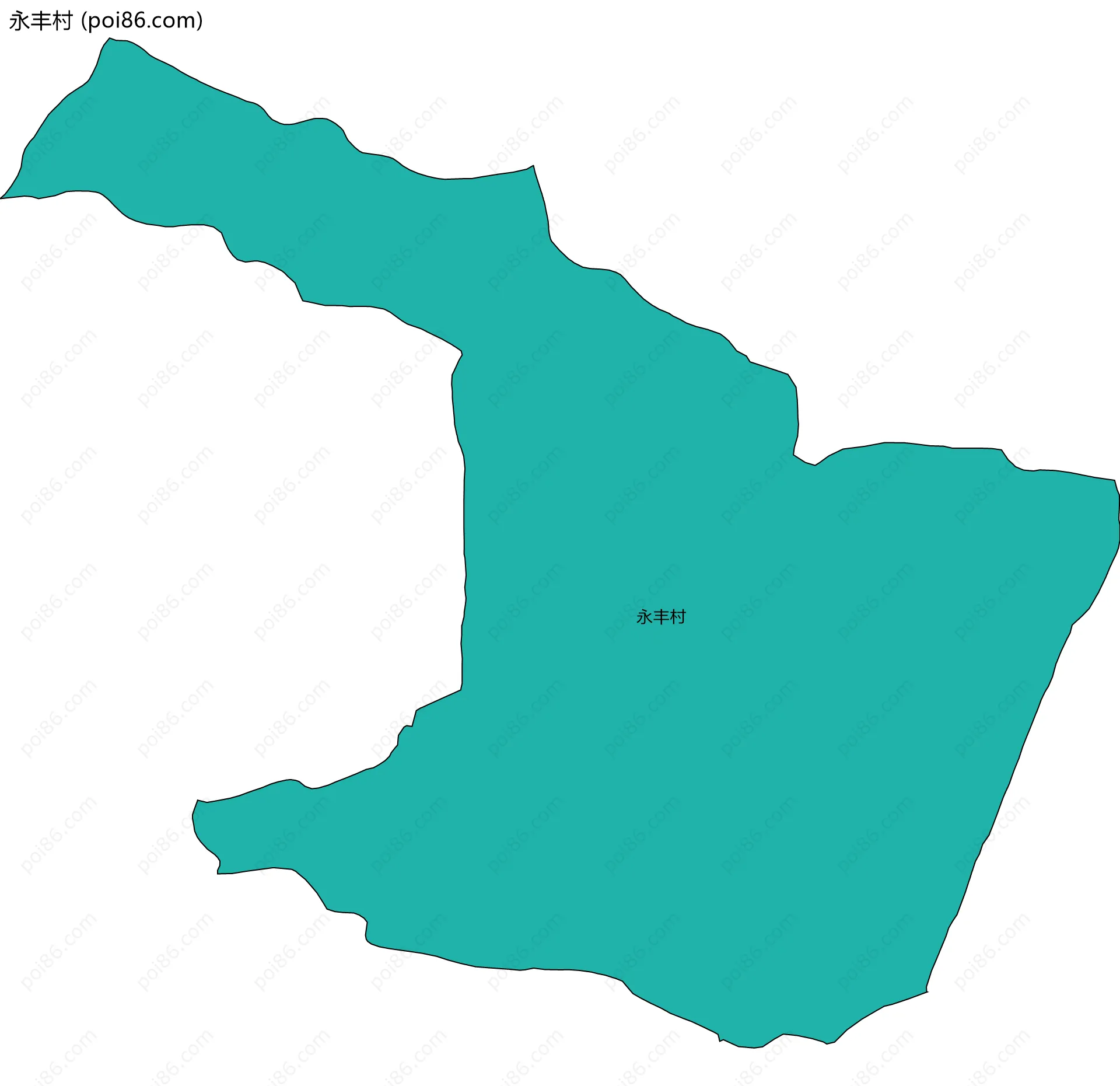 永丰村边界地图