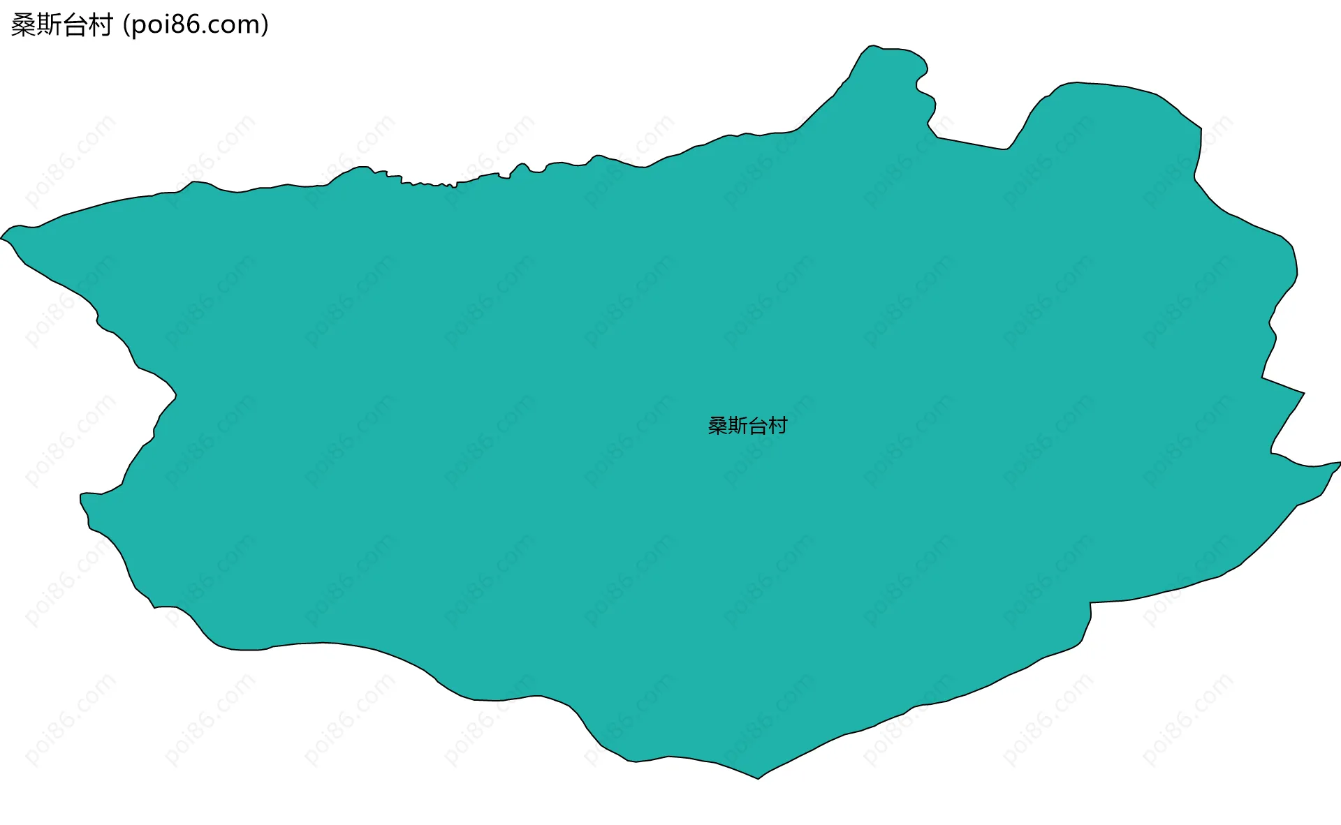 桑斯台村边界地图