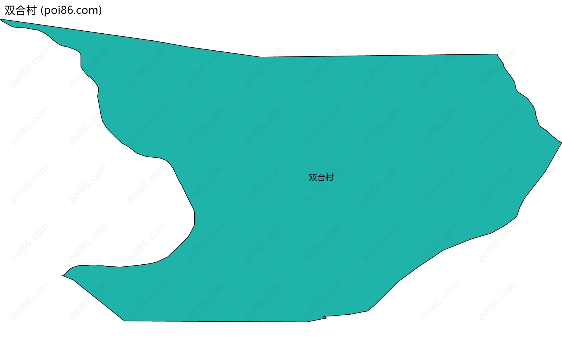 双合村边界地图