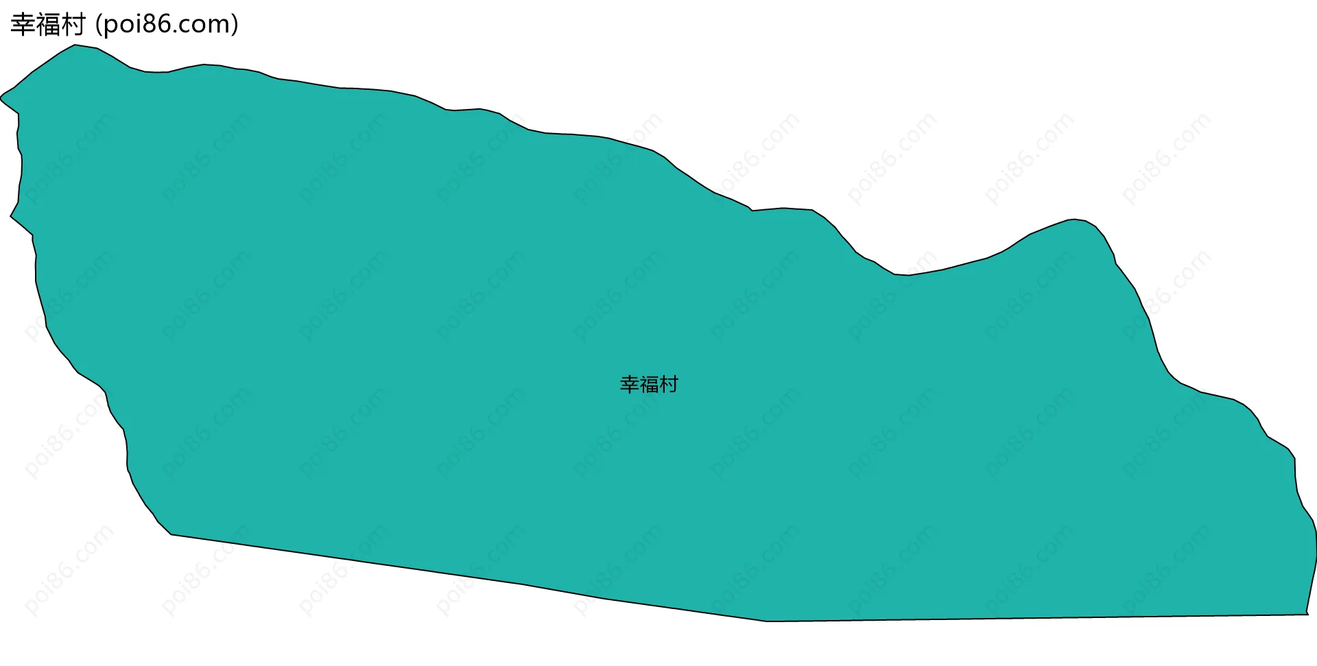 幸福村边界地图
