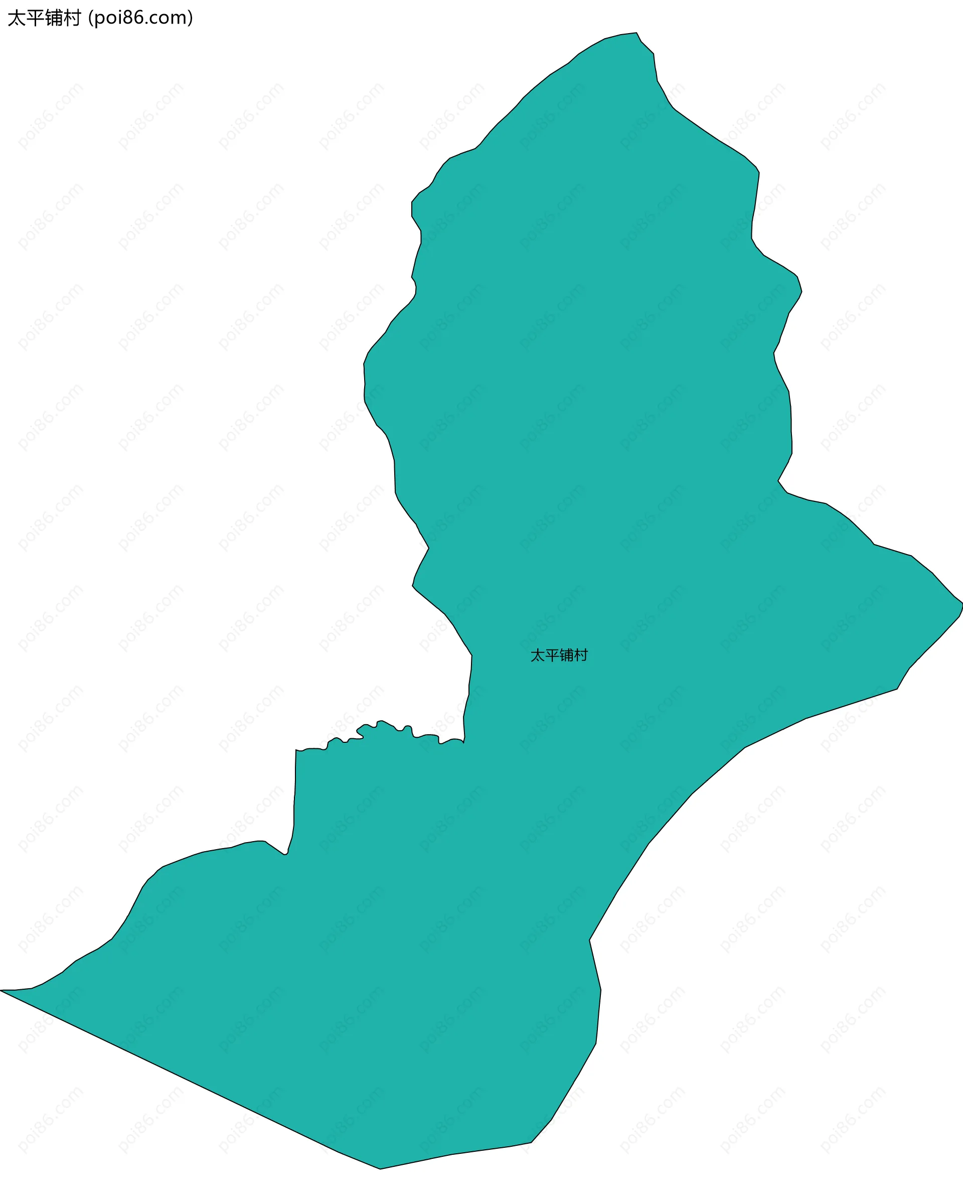 太平铺村边界地图