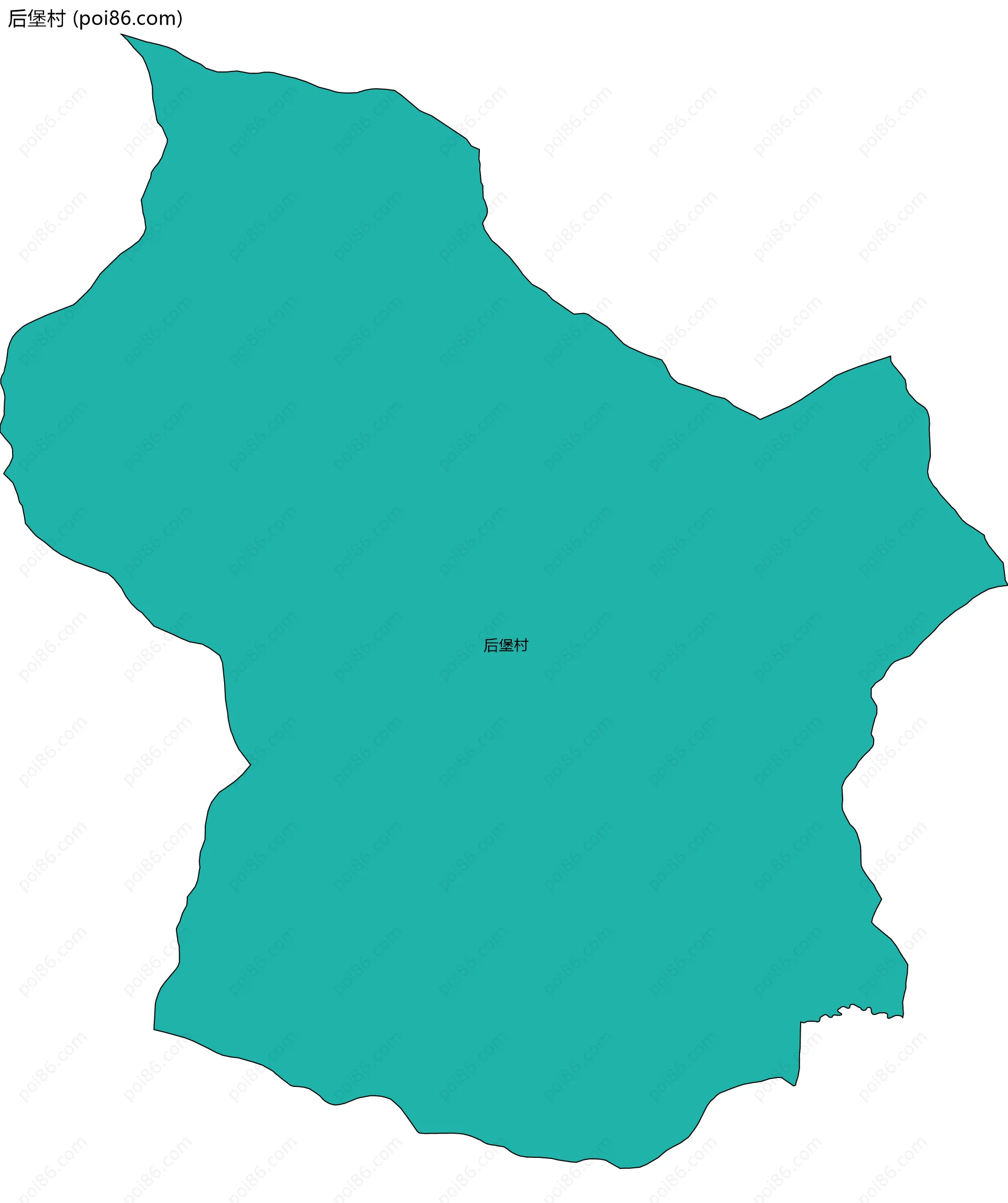 后堡村边界地图