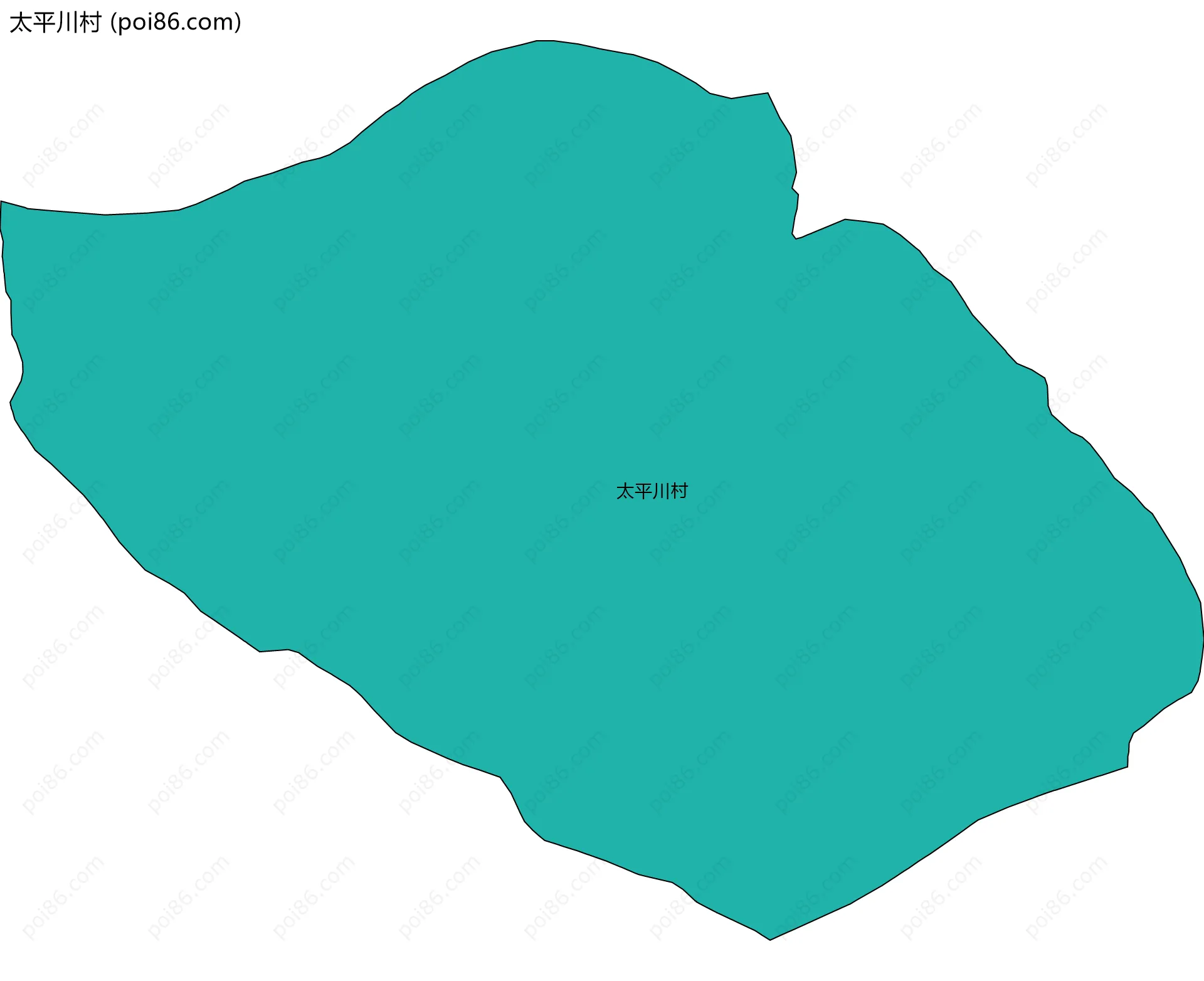 太平川村边界地图